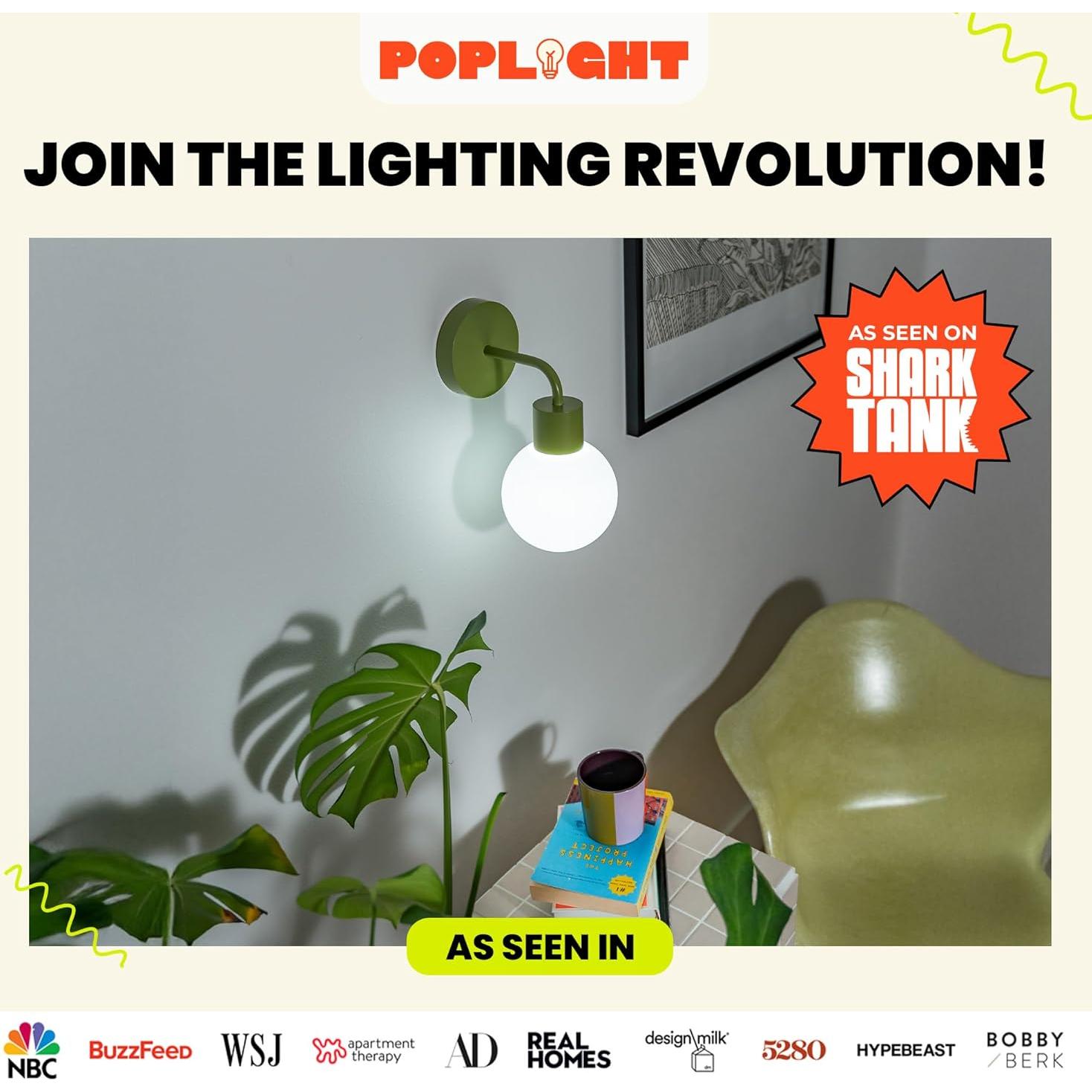 Aplique de Pared LED Recargable Poplight Blanco - Sin Daños