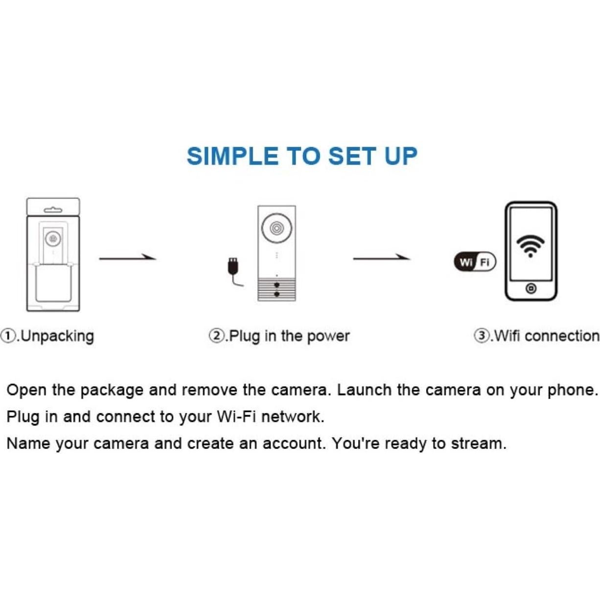 Cámara de Seguridad IP WiFi JTD con Visión Nocturna 720p