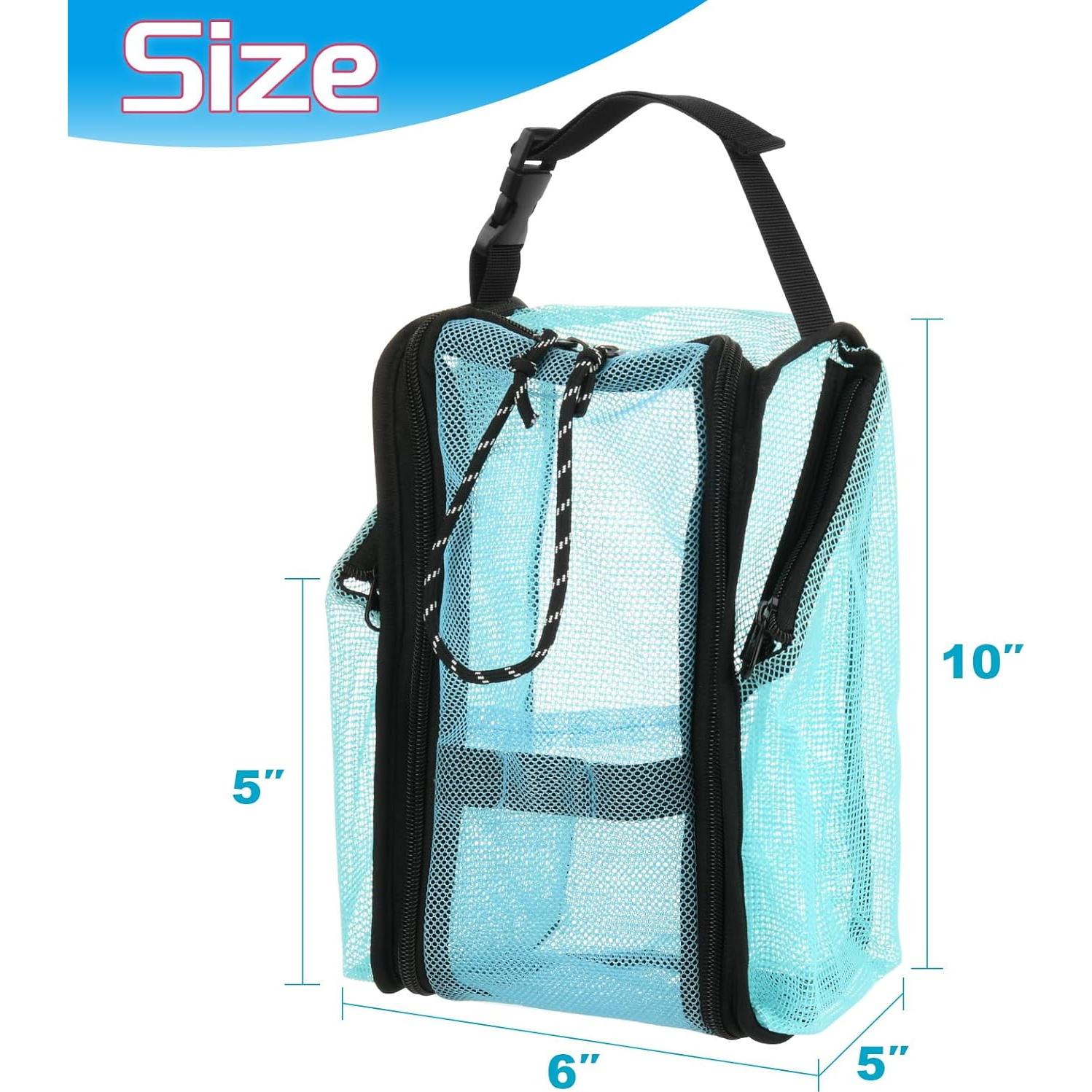 Organizador de Ducha Portátil Cosmos Azul Aqua 25.4x15.2cm