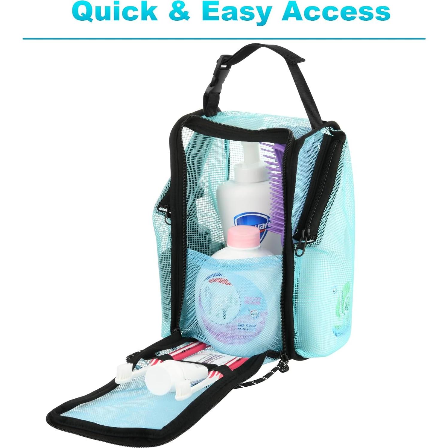 Organizador de Ducha Portátil Cosmos Azul Aqua 25.4x15.2cm