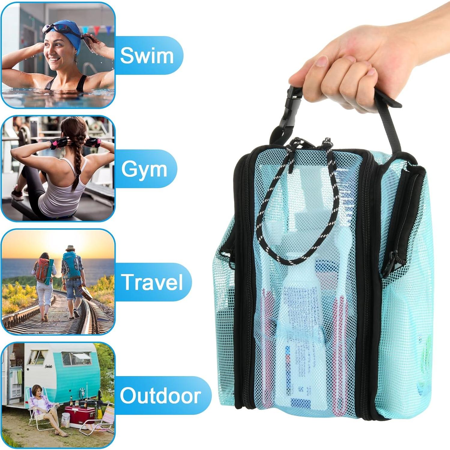 Organizador de Ducha Portátil Cosmos Azul Aqua 25.4x15.2cm