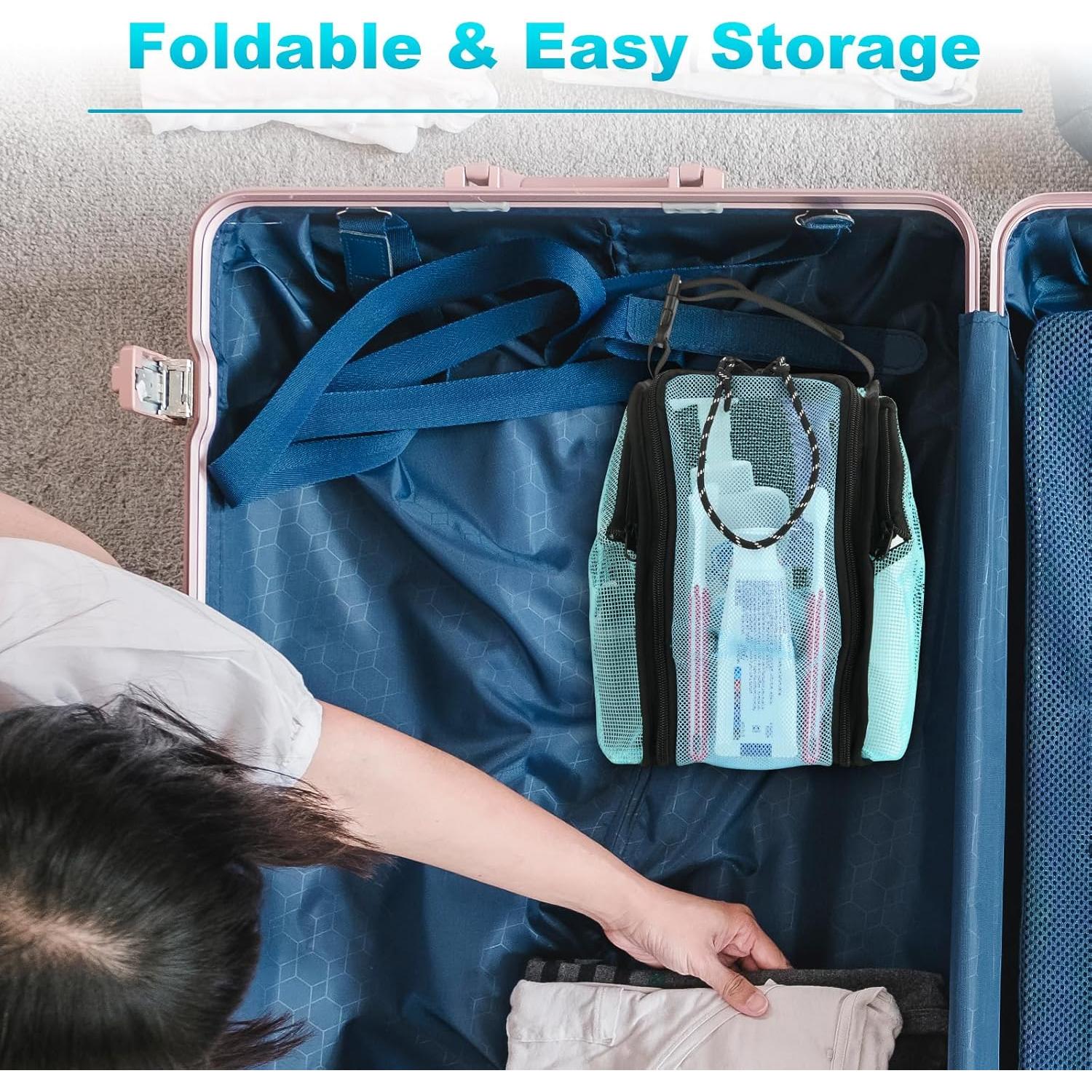 Organizador de Ducha Portátil Cosmos Azul Aqua 25.4x15.2cm