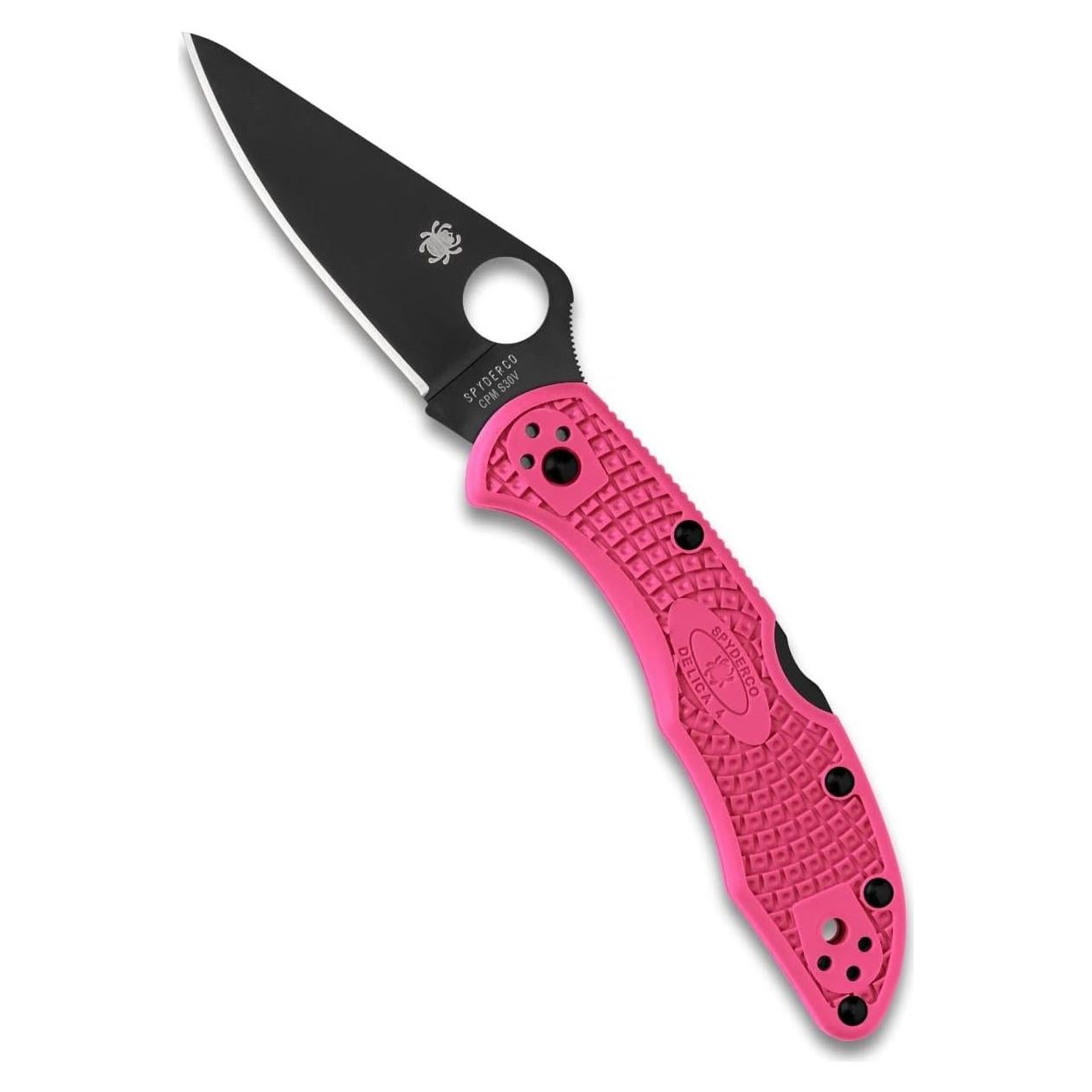 Cuchillo Spyderco Delica 4 Ligero CPM S30V Hoja Negra 7.62 cm