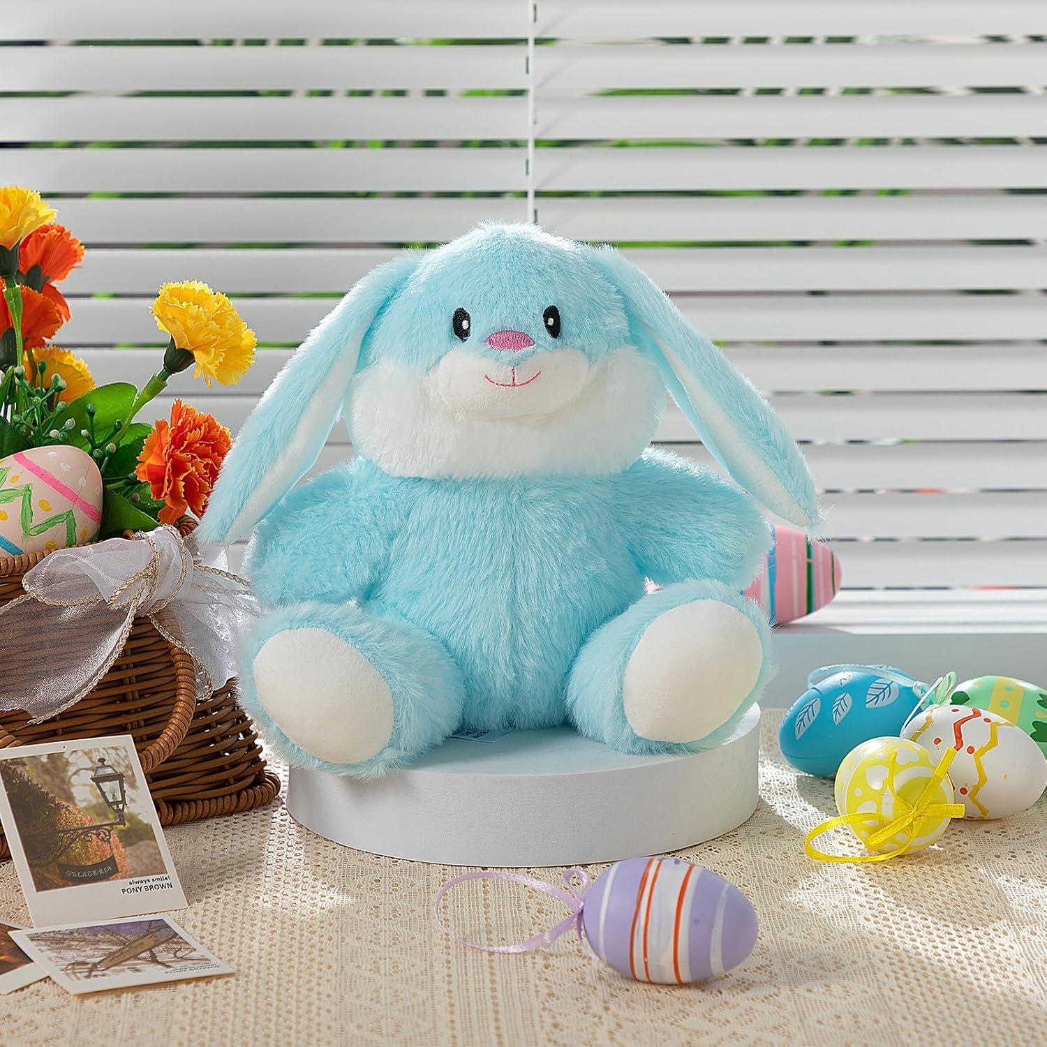 Conejo de Peluche HollyHOME 18cm Azul Polvo para Niños