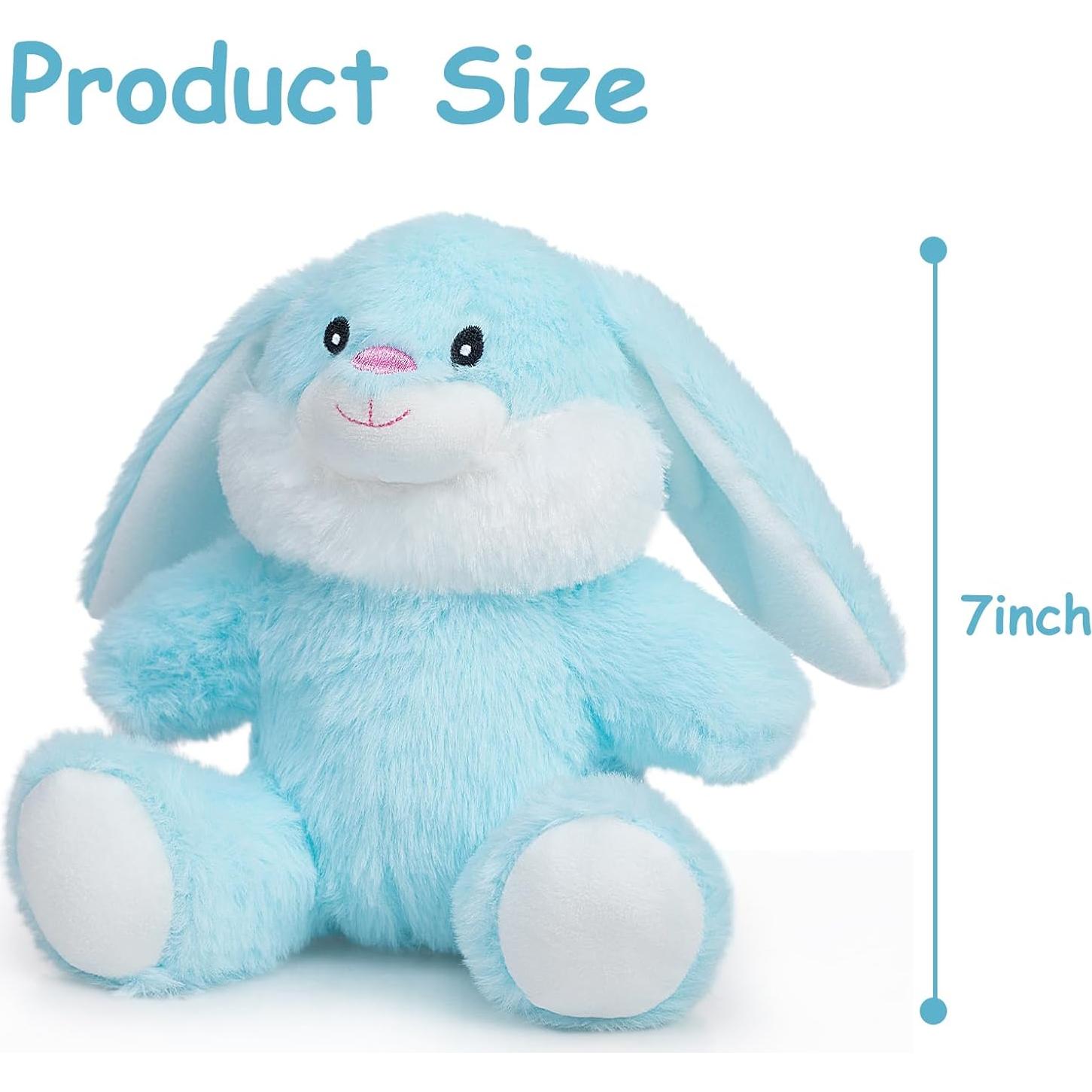 Conejo de Peluche HollyHOME 18cm Azul Polvo para Niños