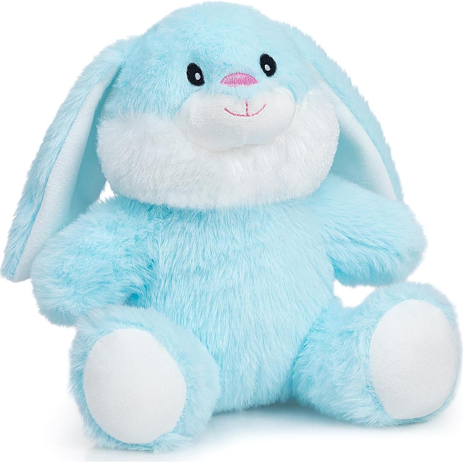 Conejo de Peluche HollyHOME 18cm Azul Polvo para Niños