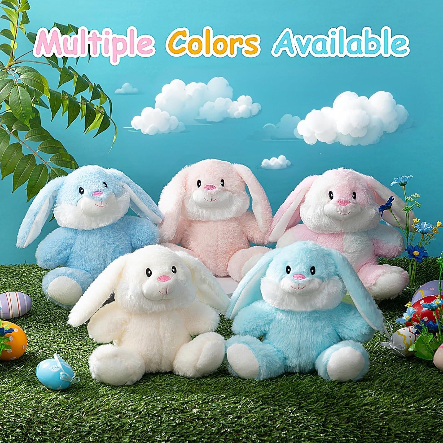 Conejo de Peluche HollyHOME 18cm Azul Polvo para Niños