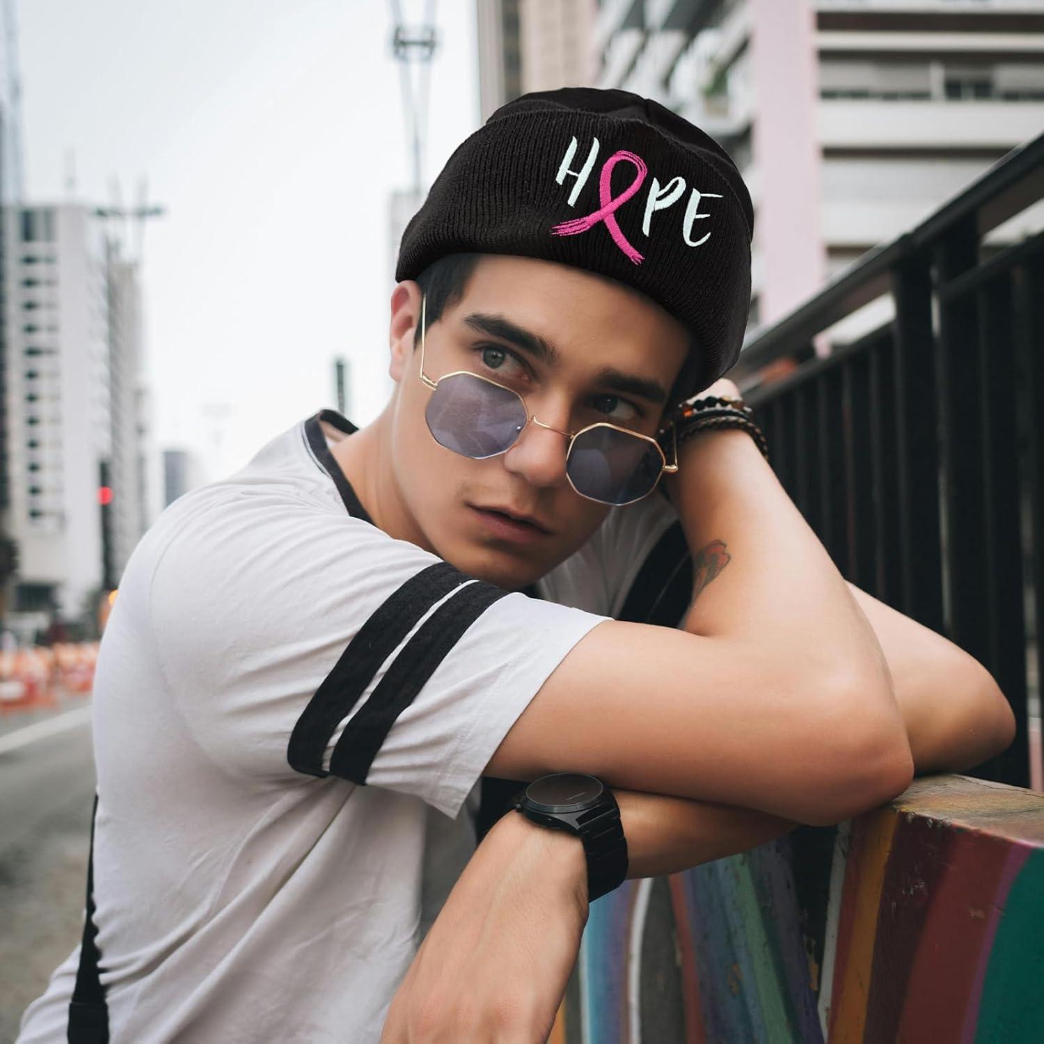 Gorro Beanie Unisex Tezmd Negro con Bordado - 27.9 cm