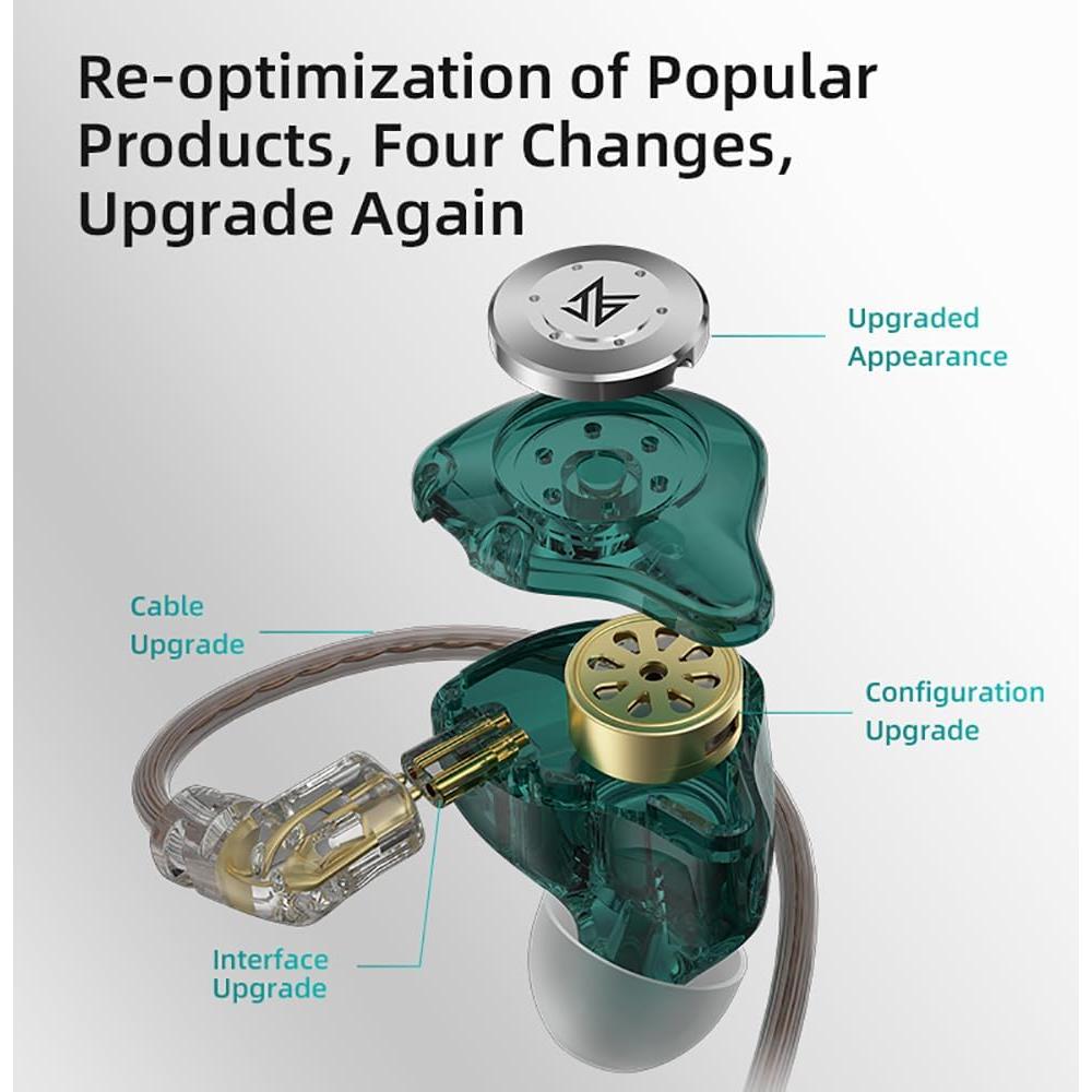 Auriculares KZ EDX PRO HiFi con Micrófono Blanco 10mm