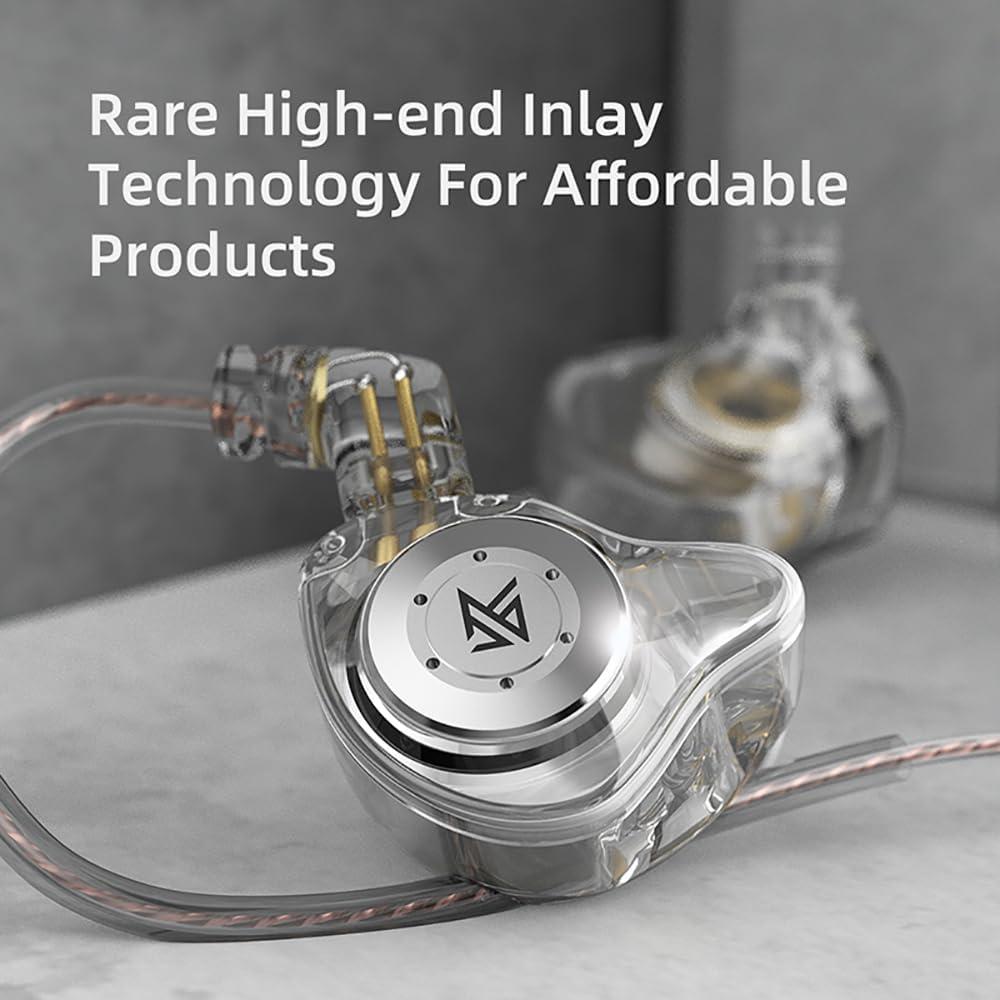 Auriculares KZ EDX PRO HiFi con Micrófono Blanco 10mm