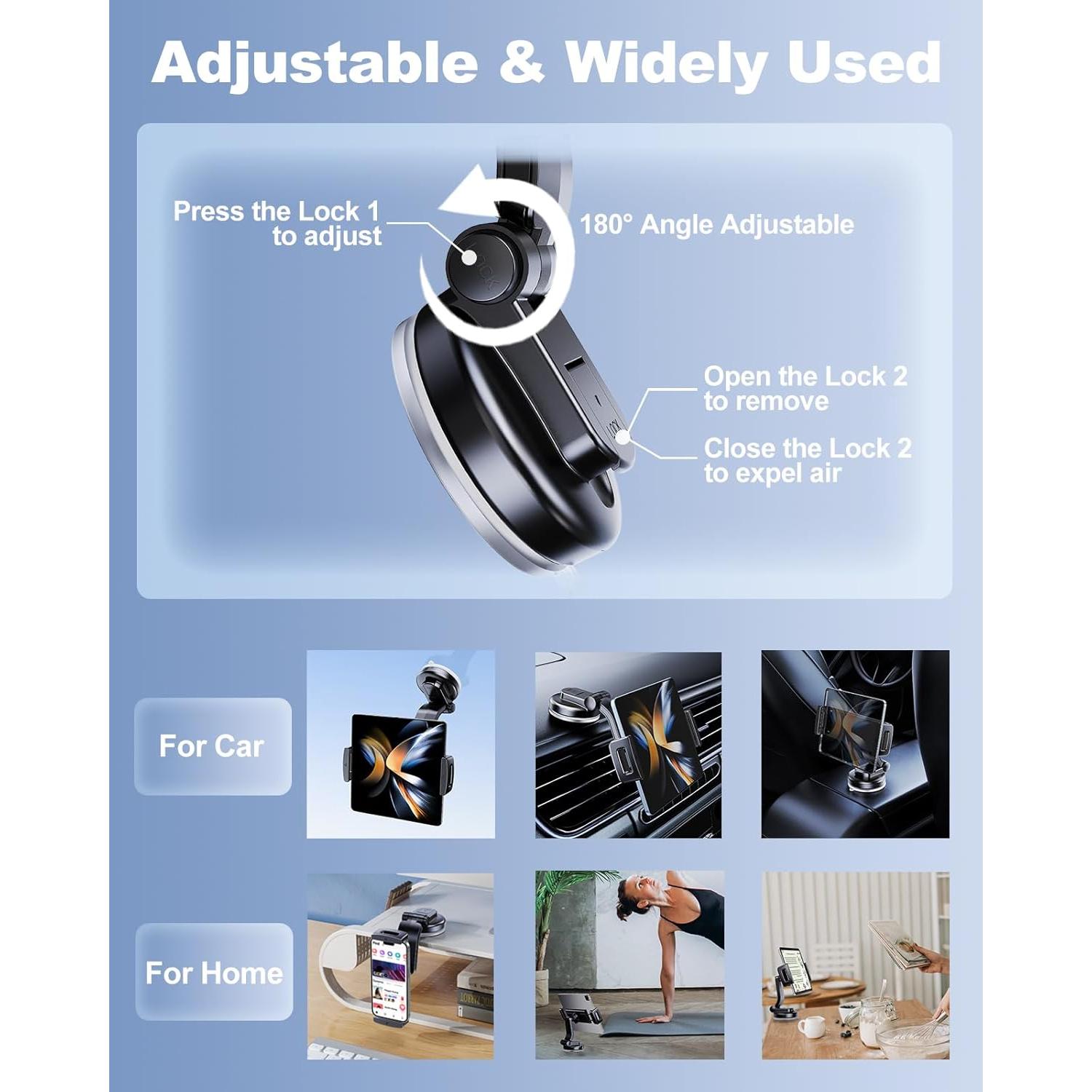 Soporte para Teléfono de Automóvil Xuenair 180° Ajustable