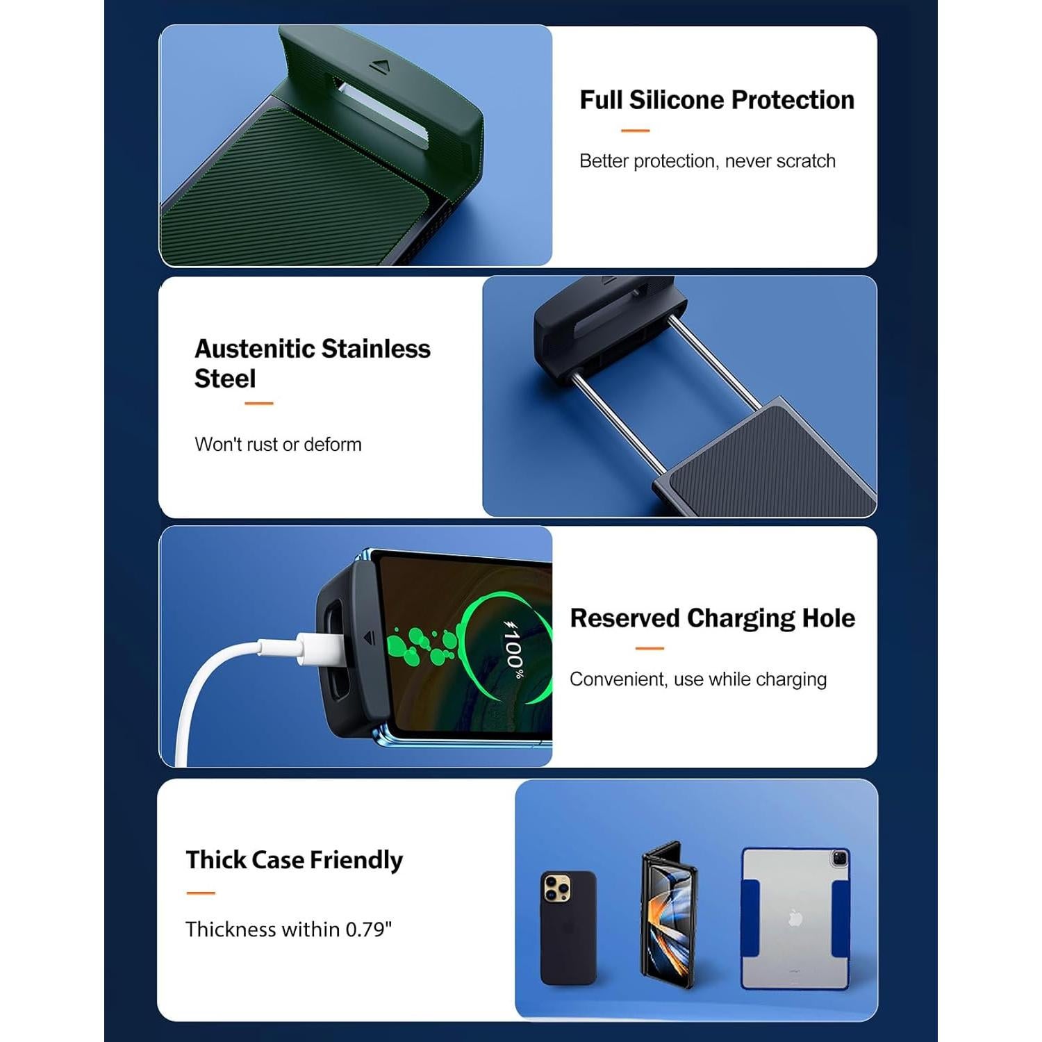 Soporte para Teléfono de Automóvil Xuenair 180° Ajustable