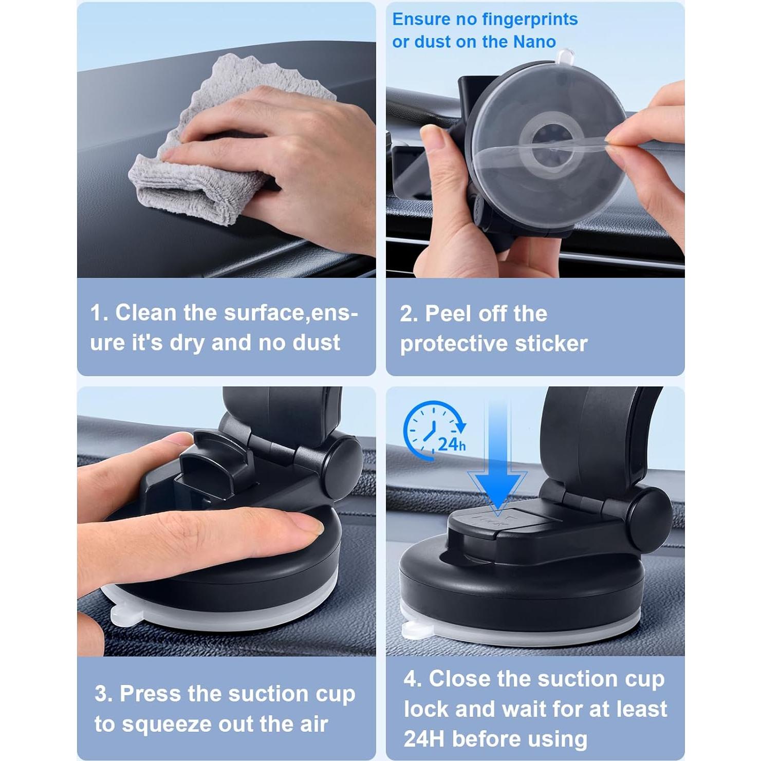 Soporte para Teléfono de Automóvil Xuenair 180° Ajustable