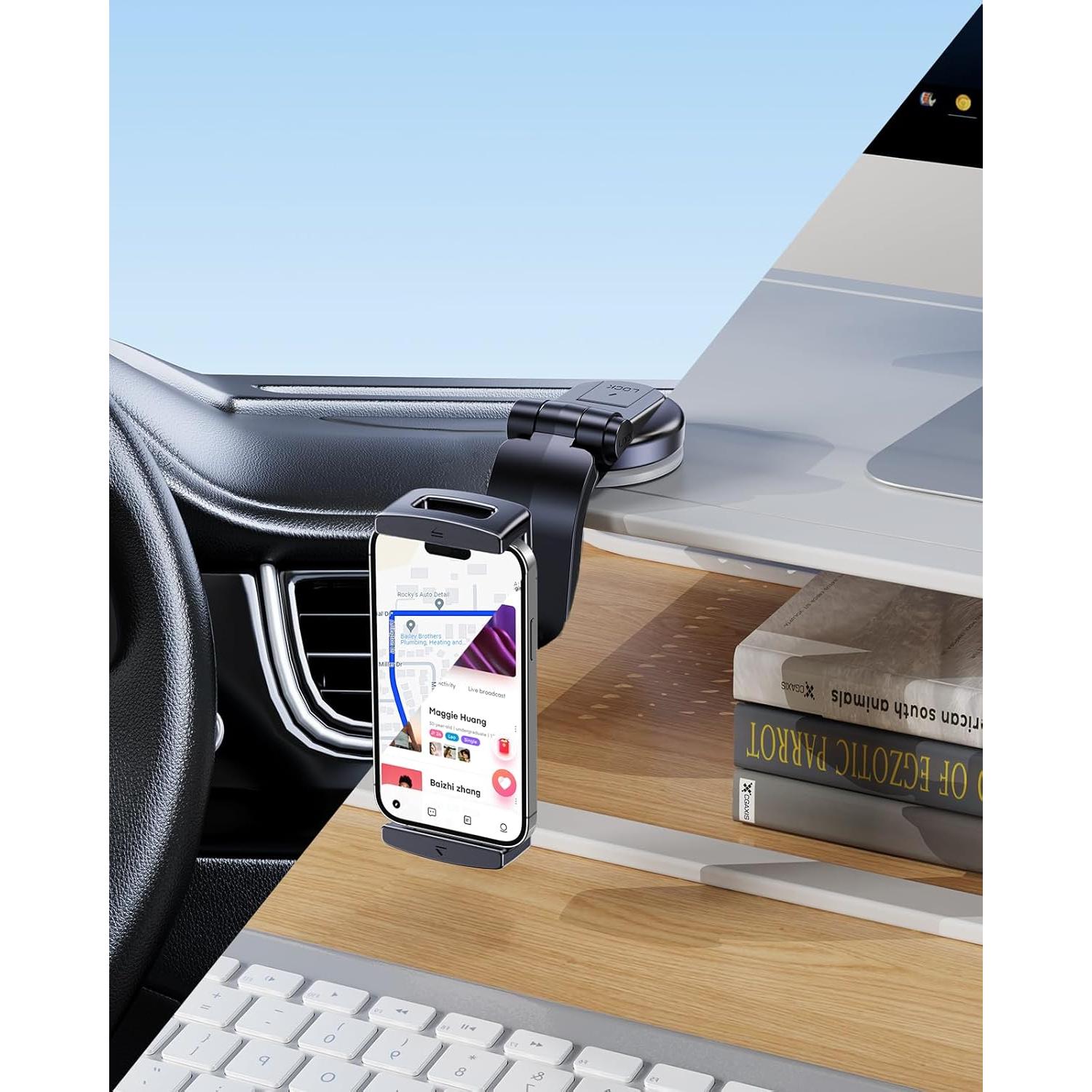 Soporte para Teléfono de Automóvil Xuenair 180° Ajustable