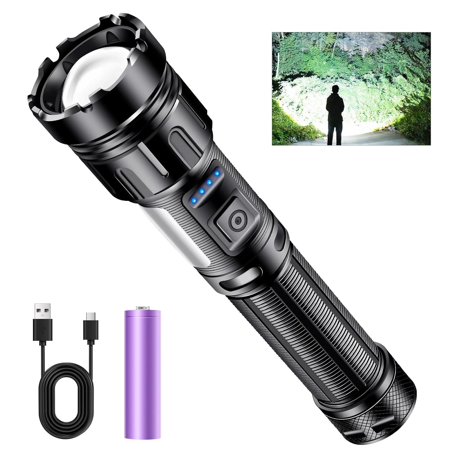 Linterna LED Recargable Skywolfeye L377 1200 Lúmenes 5 Modos