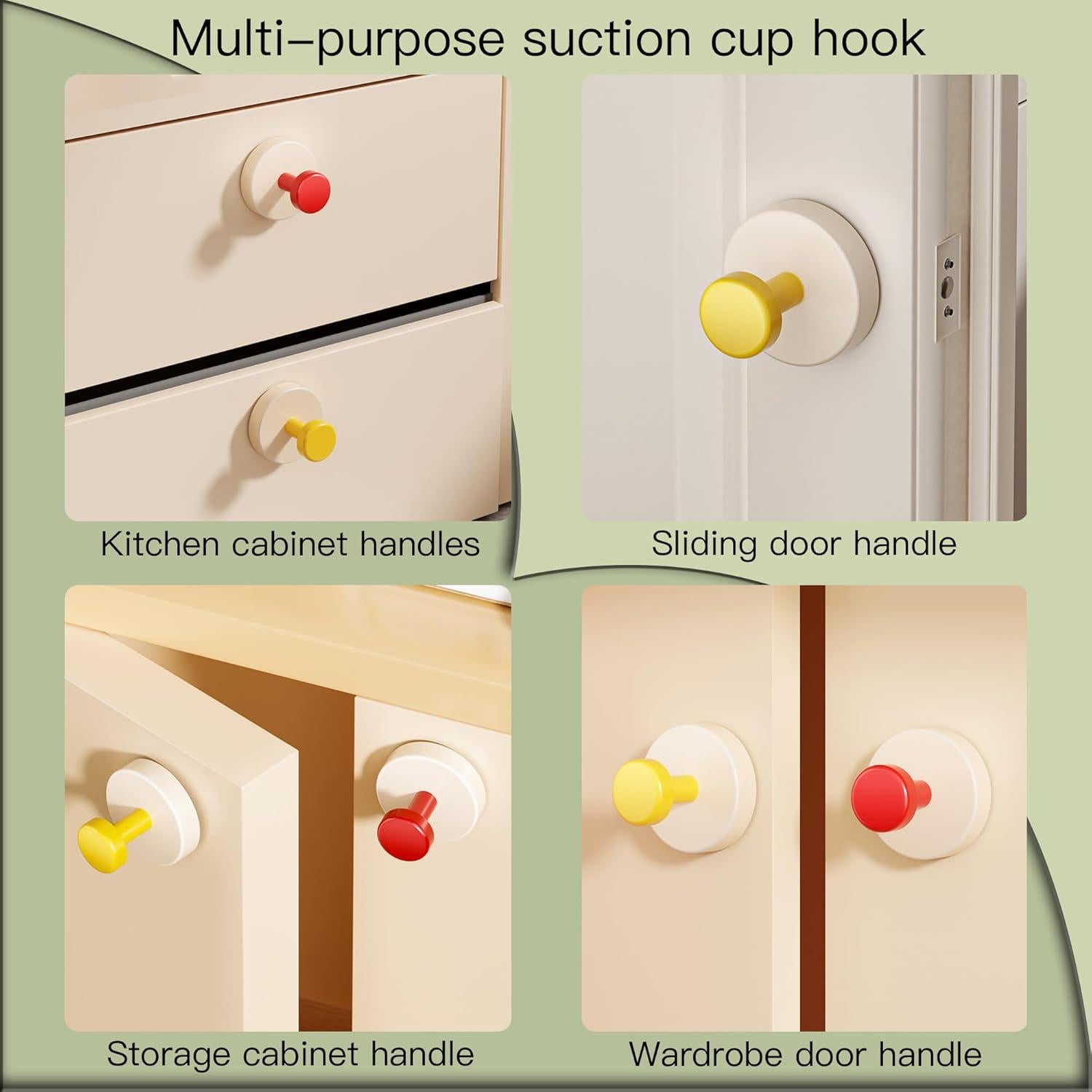 Ganchos de Ventosa Chengcan Azul 4 Paquete 6.8 kg