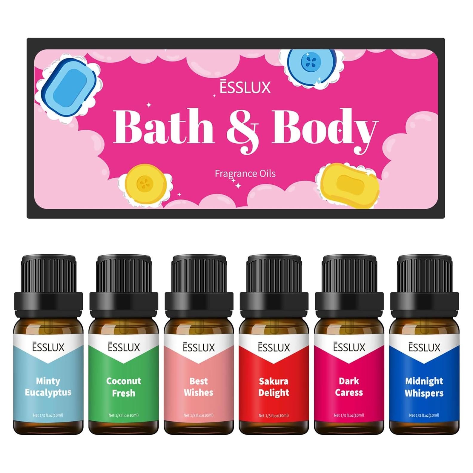 Set de Aceites Aromáticos ESSLUX 10ml x6 para Difusores