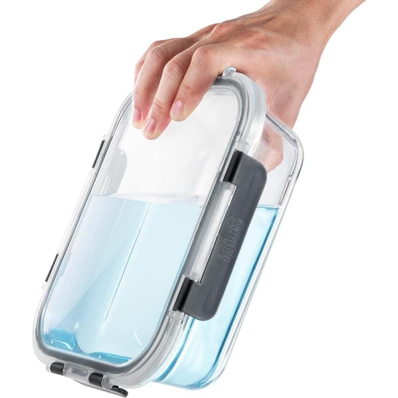 Contenedores de Almacenamiento de Comida Igluu 10 Pack Vidrio 1050ml 370ml