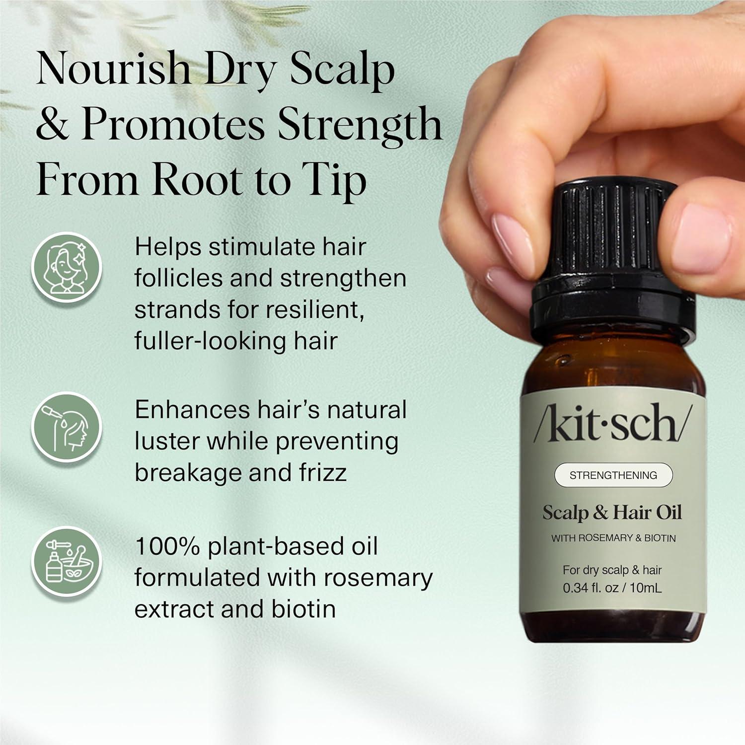 Aceite de Romero Kitsch 10mL para Crecimiento Cabello con Biotina