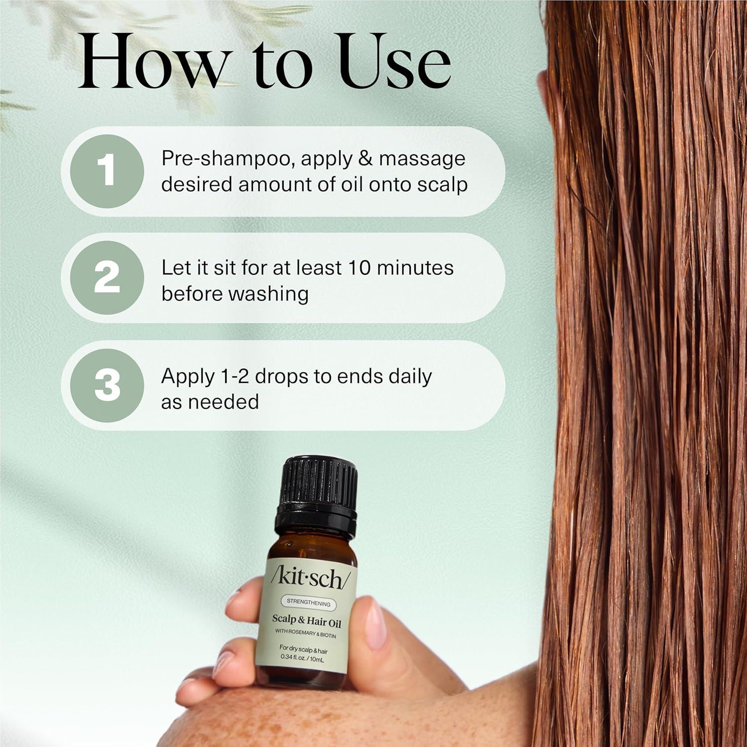 Aceite de Romero Kitsch 10mL para Crecimiento Cabello con Biotina