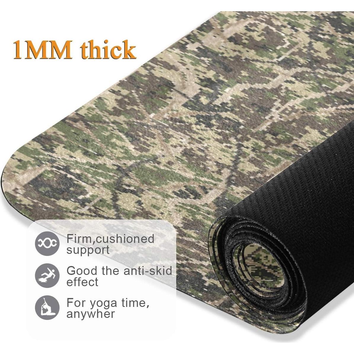 Esterilla de Yoga Qilmy Antideslizante 180x66 cm Microfibra