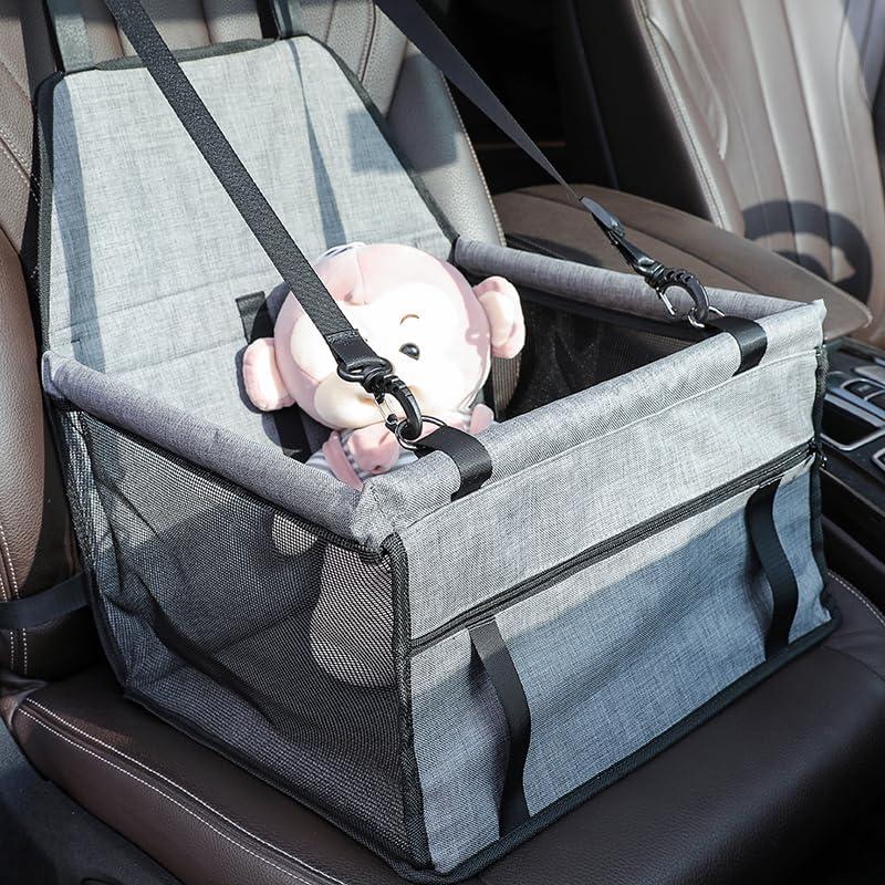 Asiento de coche para mascotas FXGJDeng pequeño negro hasta 5.4 kg