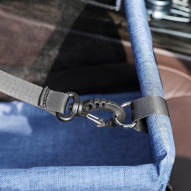 Asiento de coche para mascotas FXGJDeng pequeño negro hasta 5.4 kg