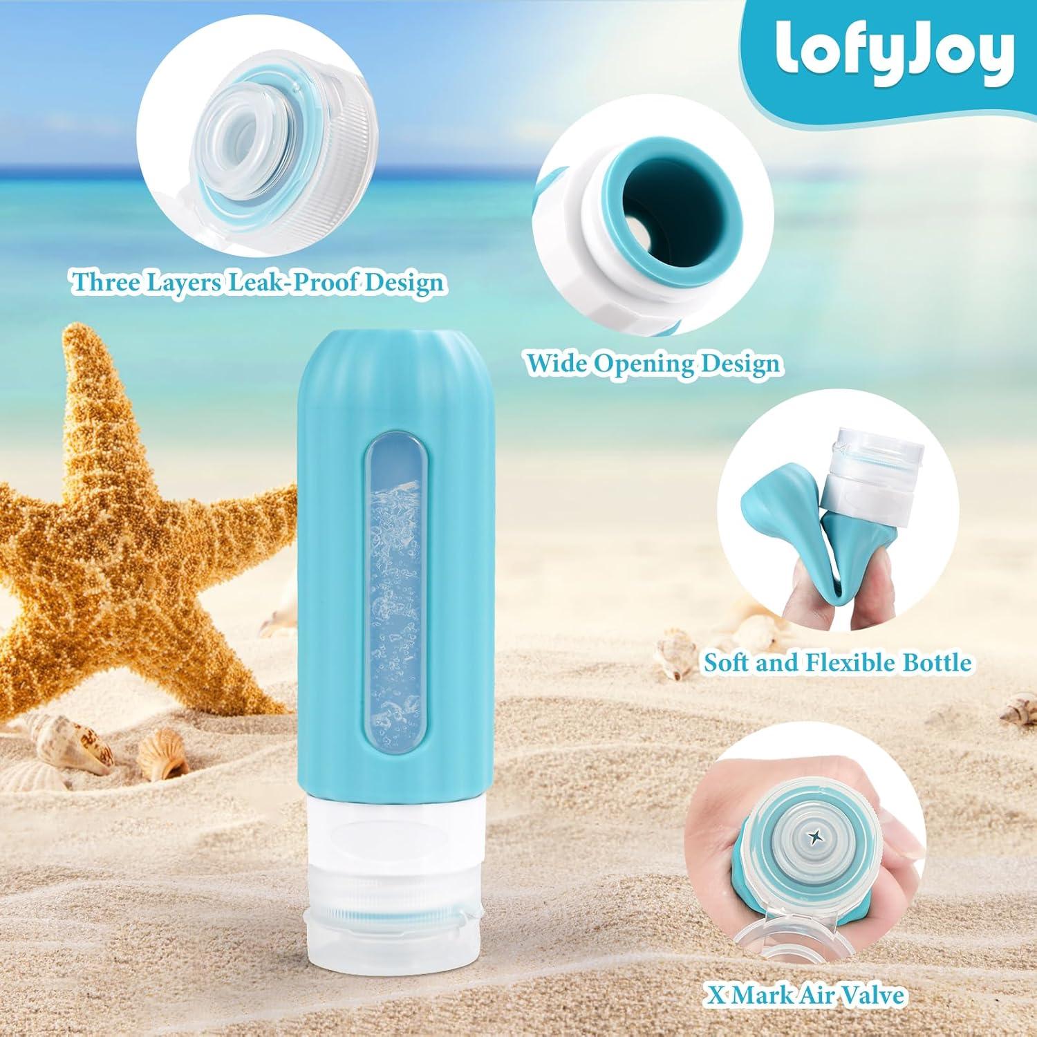 Botellas de Silicona Reutilizables LofyJoy 89 ml Aprobadas TSA