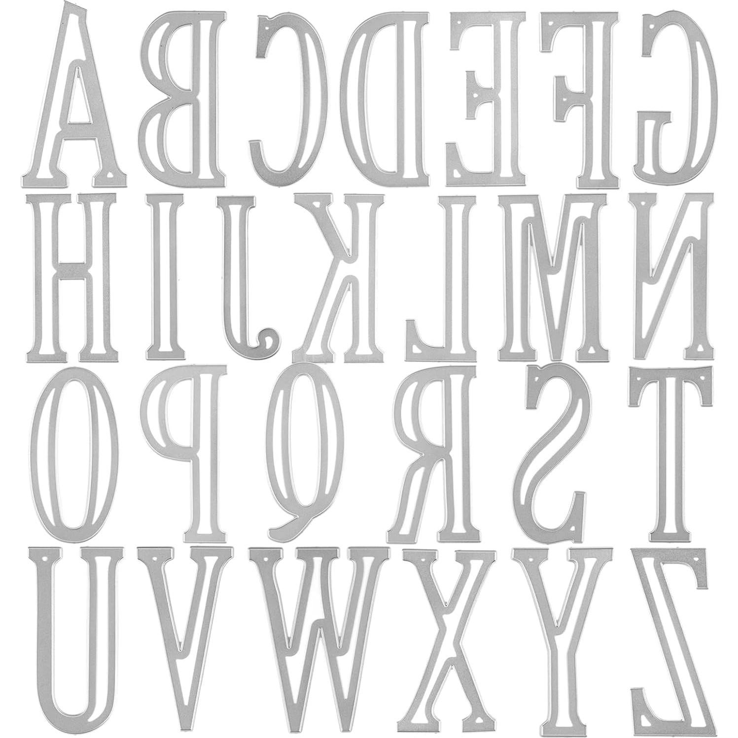 Set de 26 Letras Mayúsculas Briartw - Troqueles de Corte 10cm