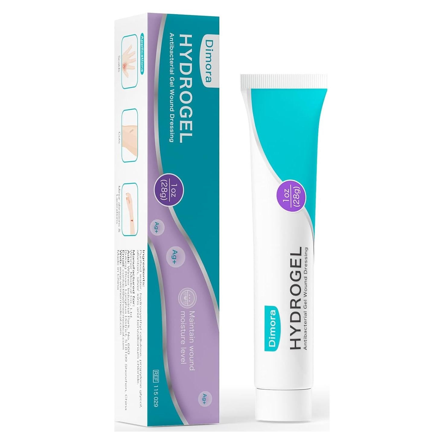 Gel Antibacteriano Dimora Hidrogel Plata 28.35g para Heridas