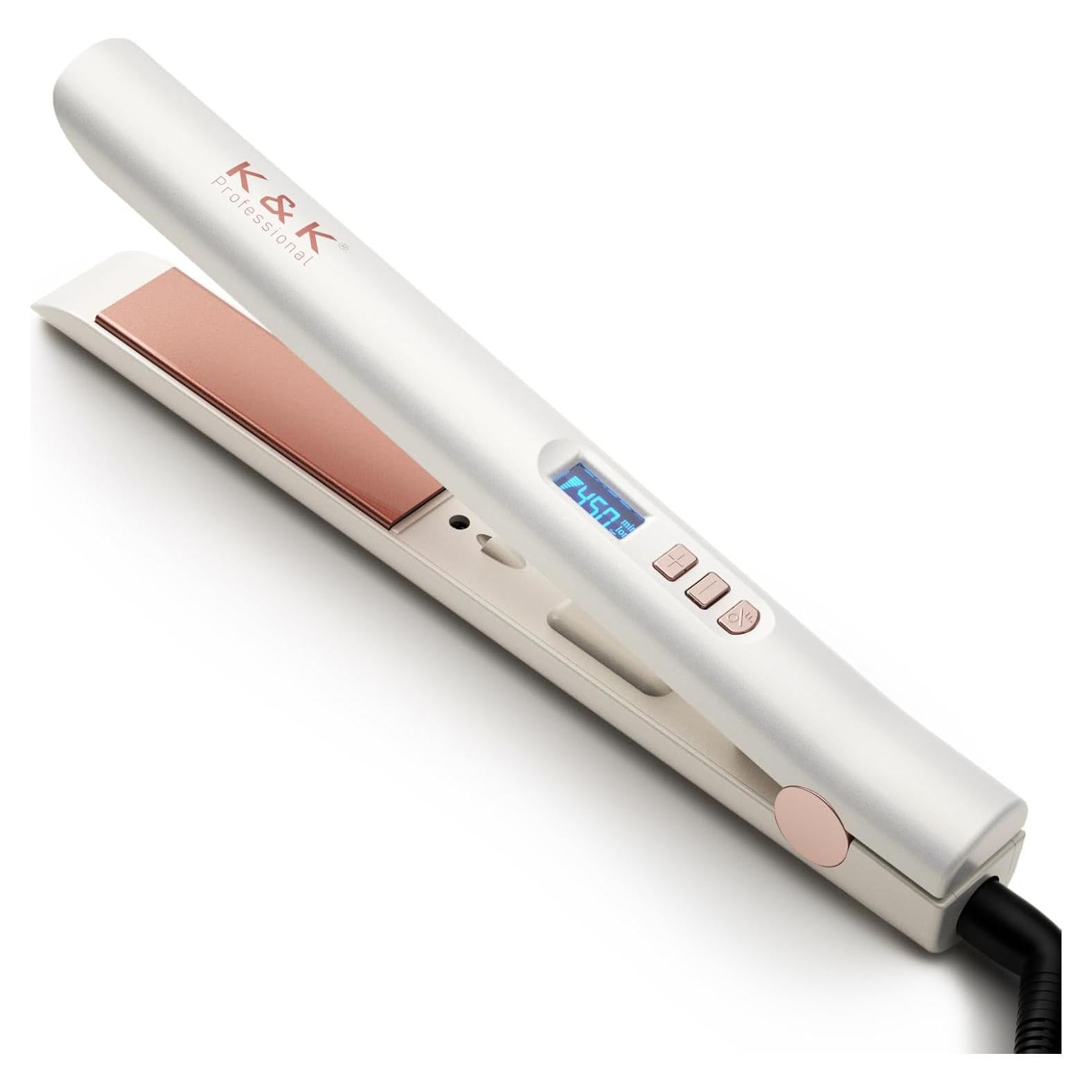 Plancha de Pelo K&K 1 Pulgada Titanio Cerámica Iones Negativos