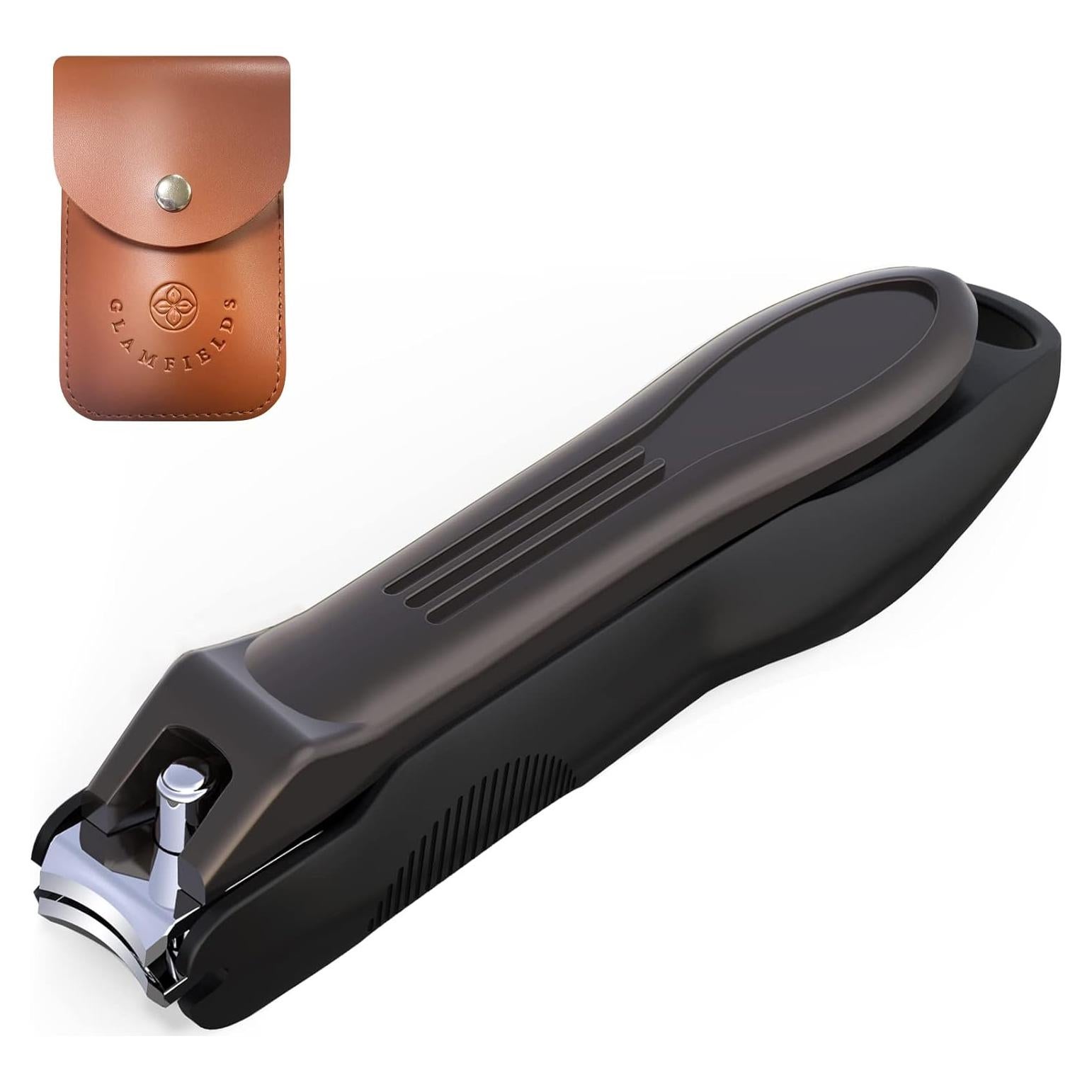 Cortauñas GLAMFIELDS 3 en 1 con Recolector y Lima - Negro