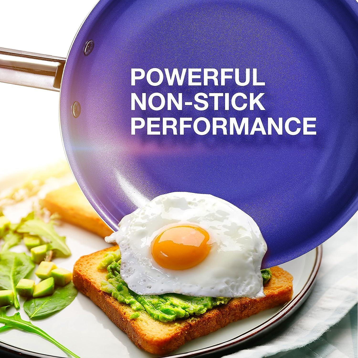 Juego de Ollas y Sartenes Mueller 14 Piezas Antiadherente Zafiro