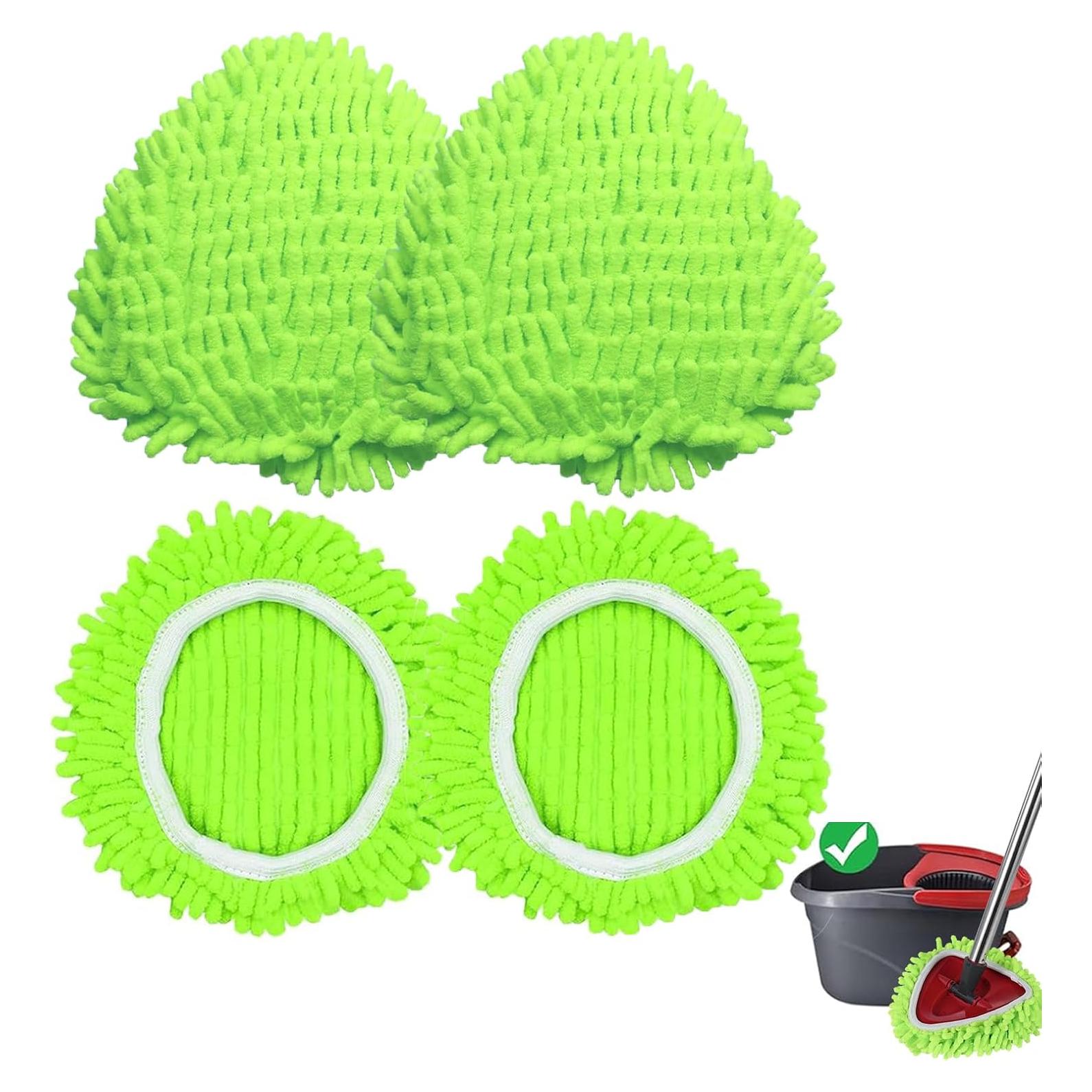 Paquete de 4 almohadillas de microfibra O-Cedar EasyWring 1 tanque