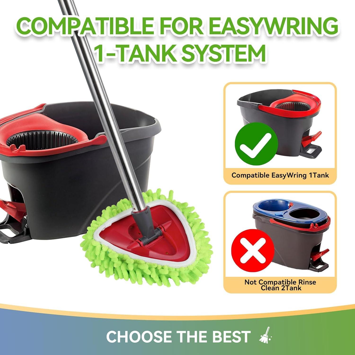 Paquete de 4 almohadillas de microfibra O-Cedar EasyWring 1 tanque