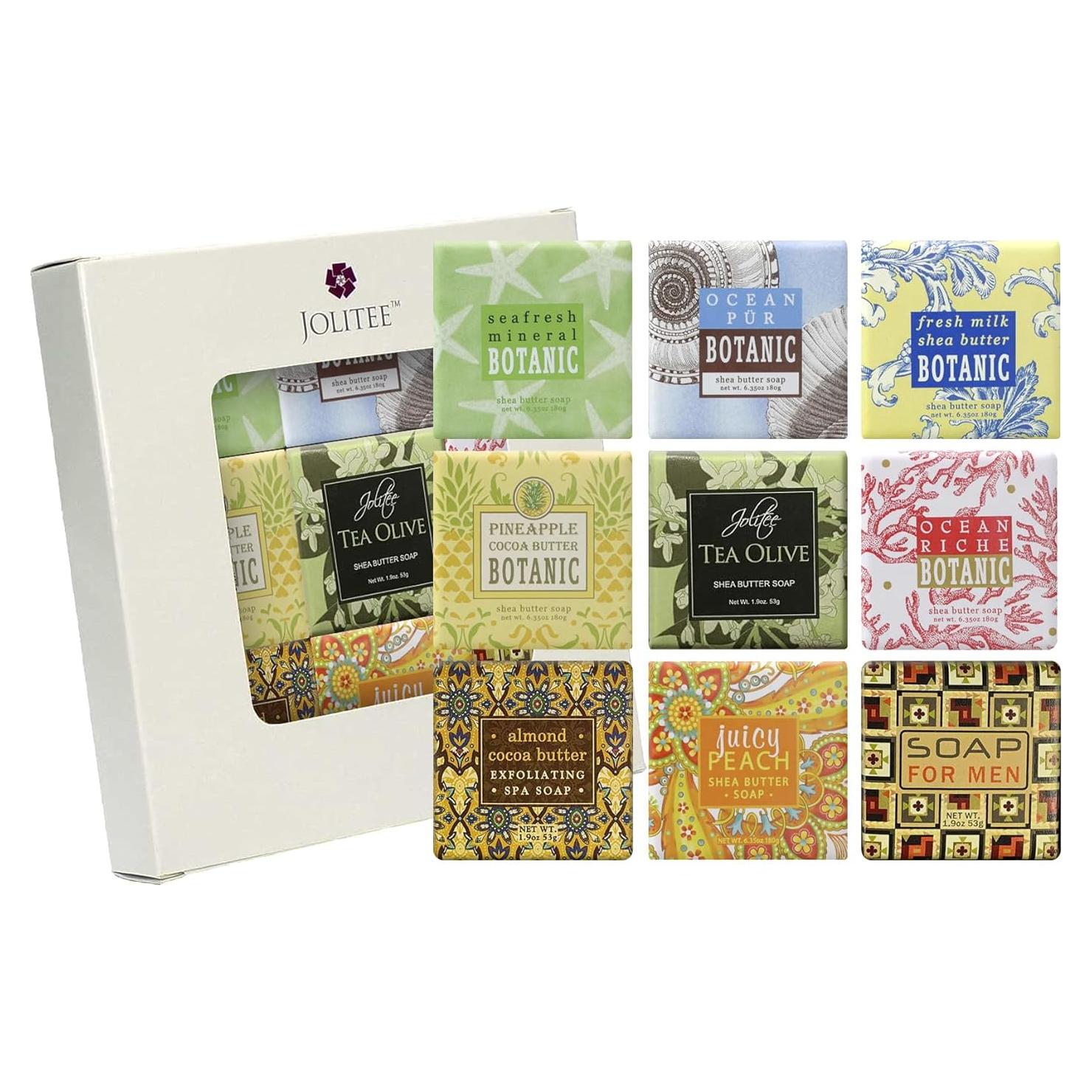 Juego de 9 Jabones Botánicos Molienda Francesa Jolitee - Aromas de Playa