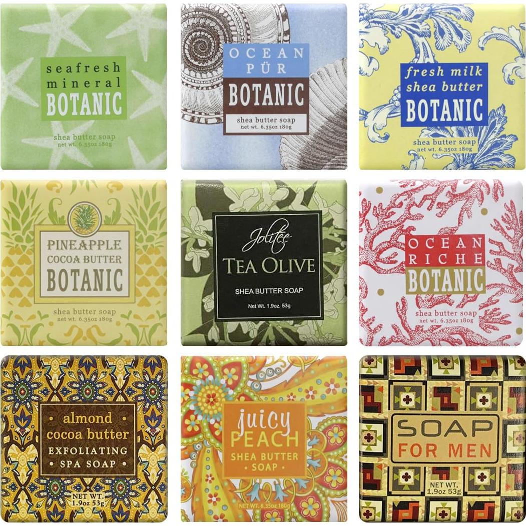 Juego de 9 Jabones Botánicos Molienda Francesa Jolitee - Aromas de Playa