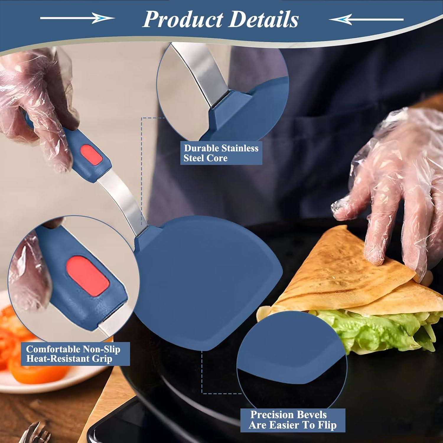 Espátula de Silicona Tenta Kitchen Azul 27.4 cm Resistente al Calor