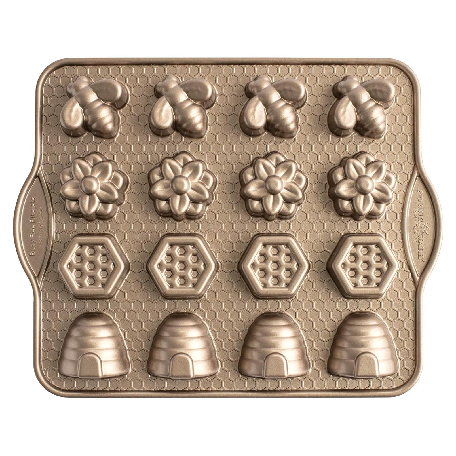 Molde para Hornear Nordic Ware Busy Bee 1.75 Tazas Toffee