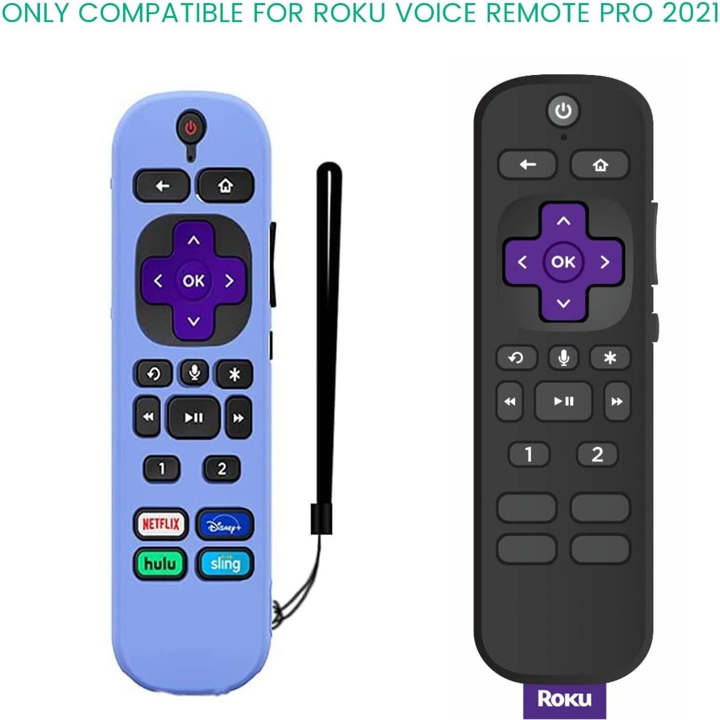 Funda Brillante de Silicona para Control Remoto Roku Pro 2021