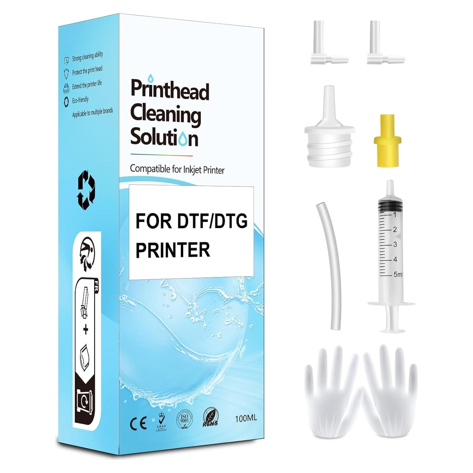 Kit de limpieza de impresora DTF DTG Fosgoit 100mL