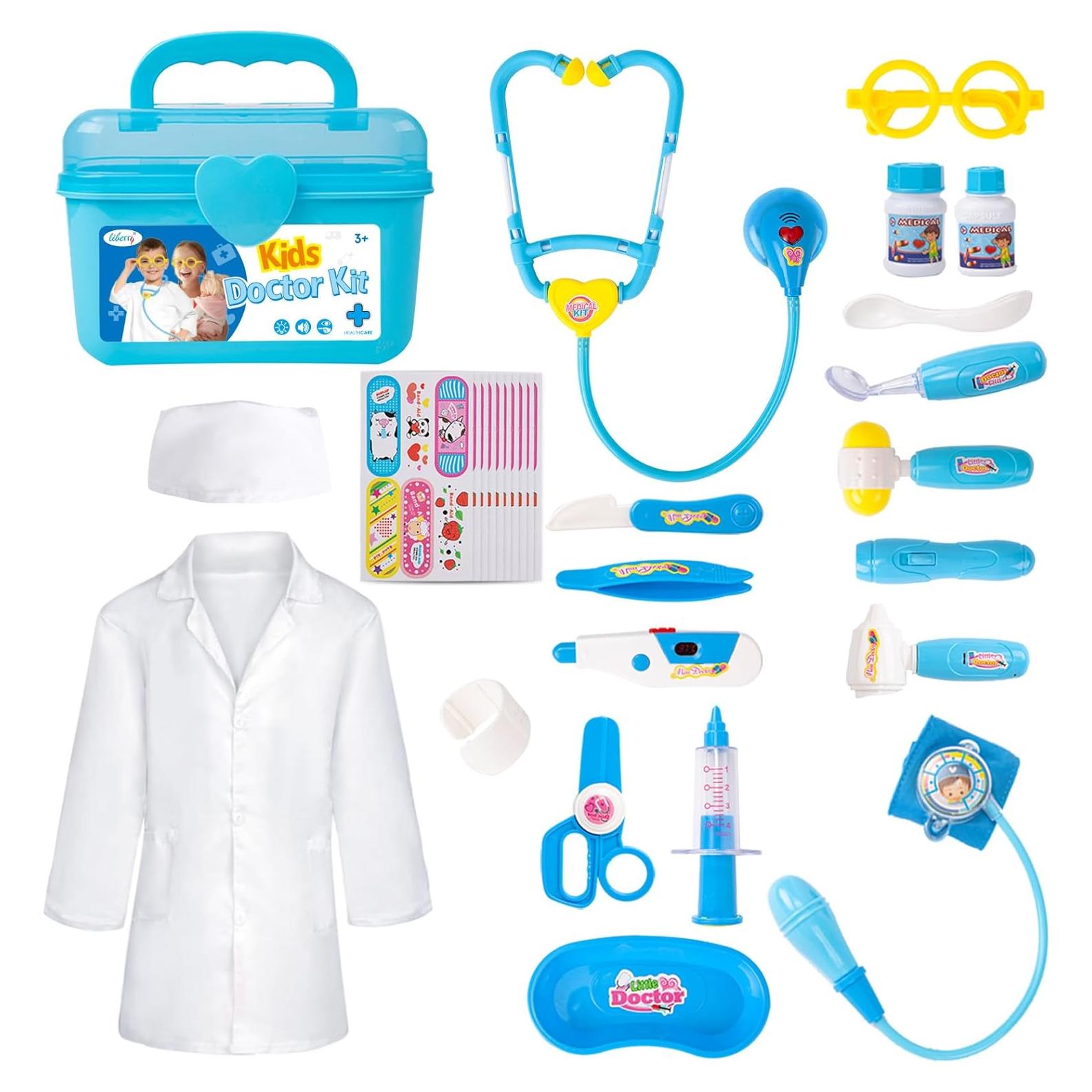 Kit de Doctor Liberry para Niños 3-5 Años con Estetoscopio