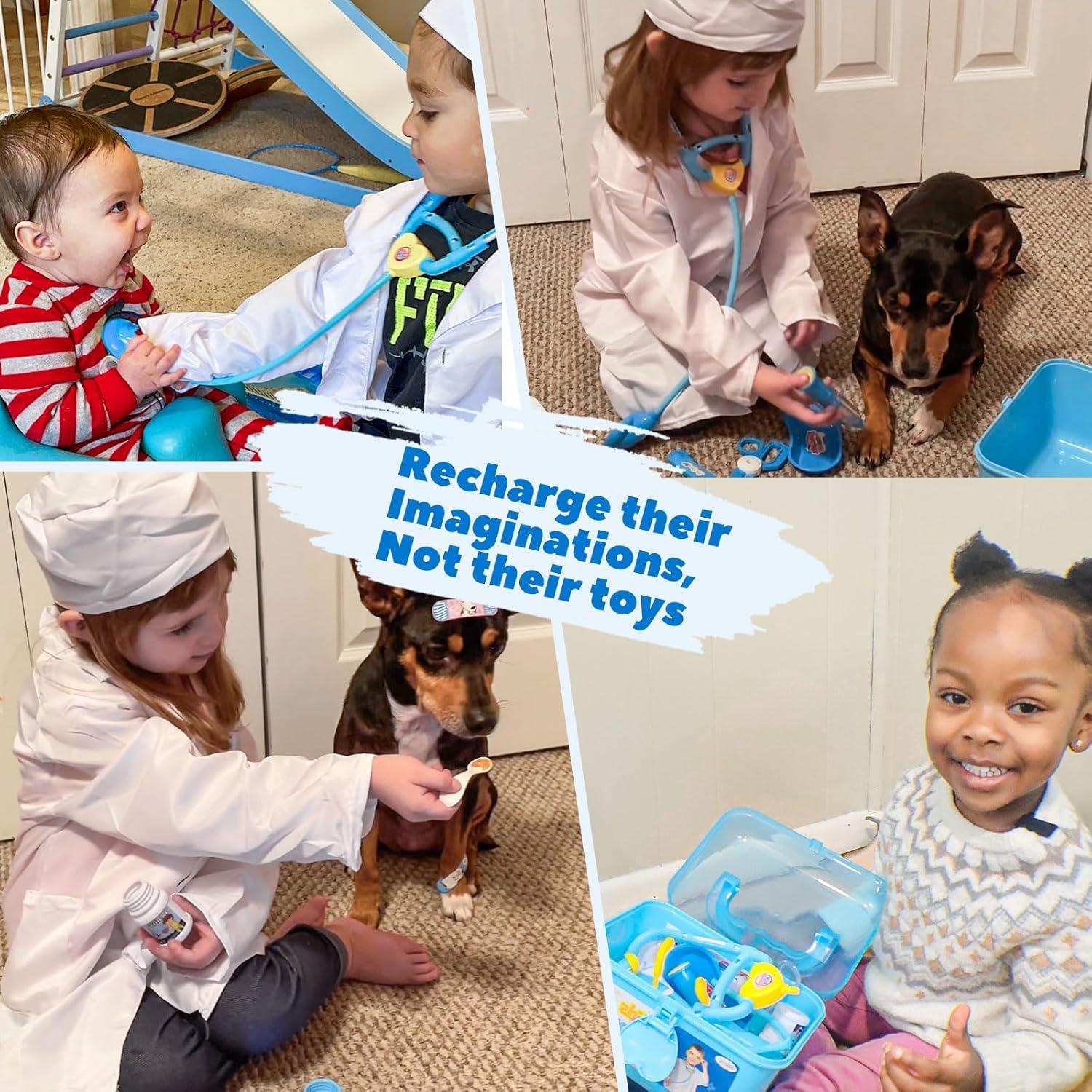 Kit de Doctor Liberry para Niños 3-5 Años con Estetoscopio