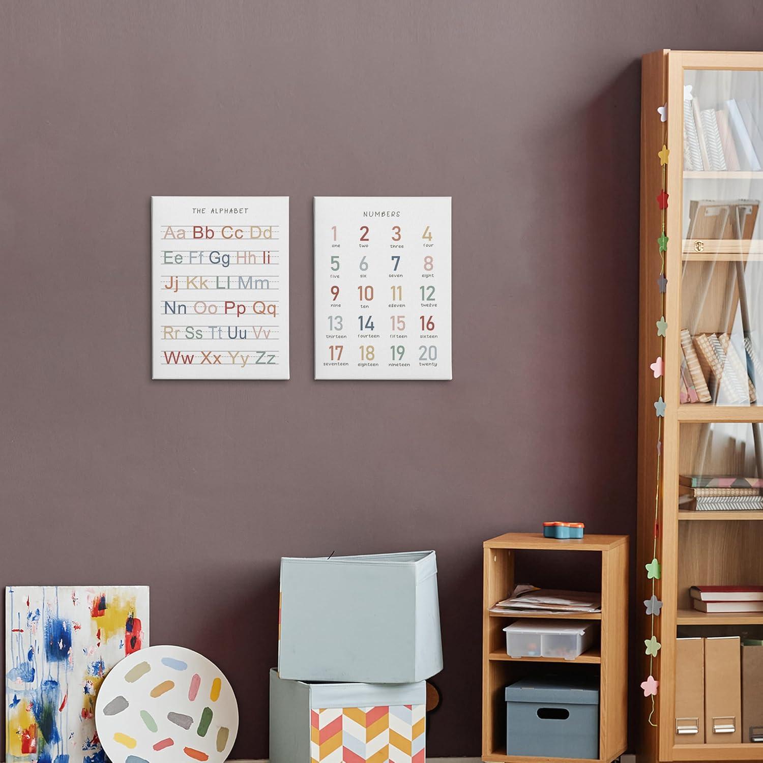 Conjunto de 2 Pósters de Arte de Lienzo HRQKO 28x36 cm