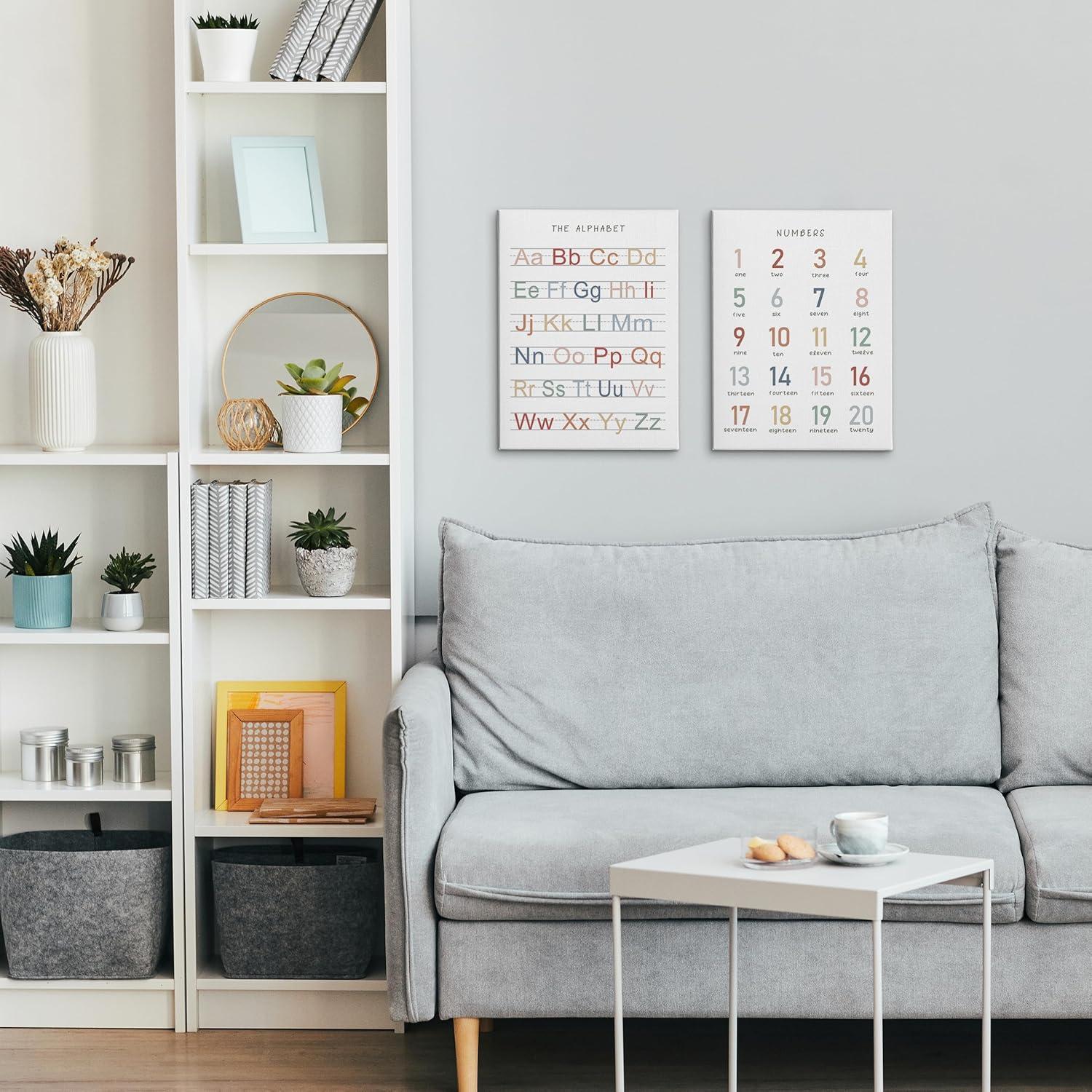 Conjunto de 2 Pósters de Arte de Lienzo HRQKO 28x36 cm