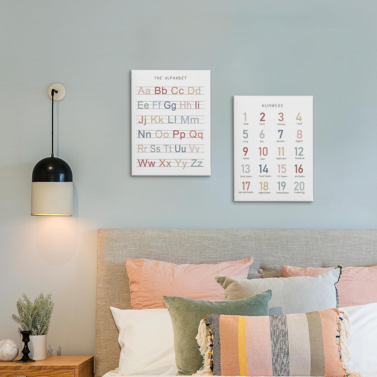 Conjunto de 2 Pósters de Arte de Lienzo HRQKO 28x36 cm