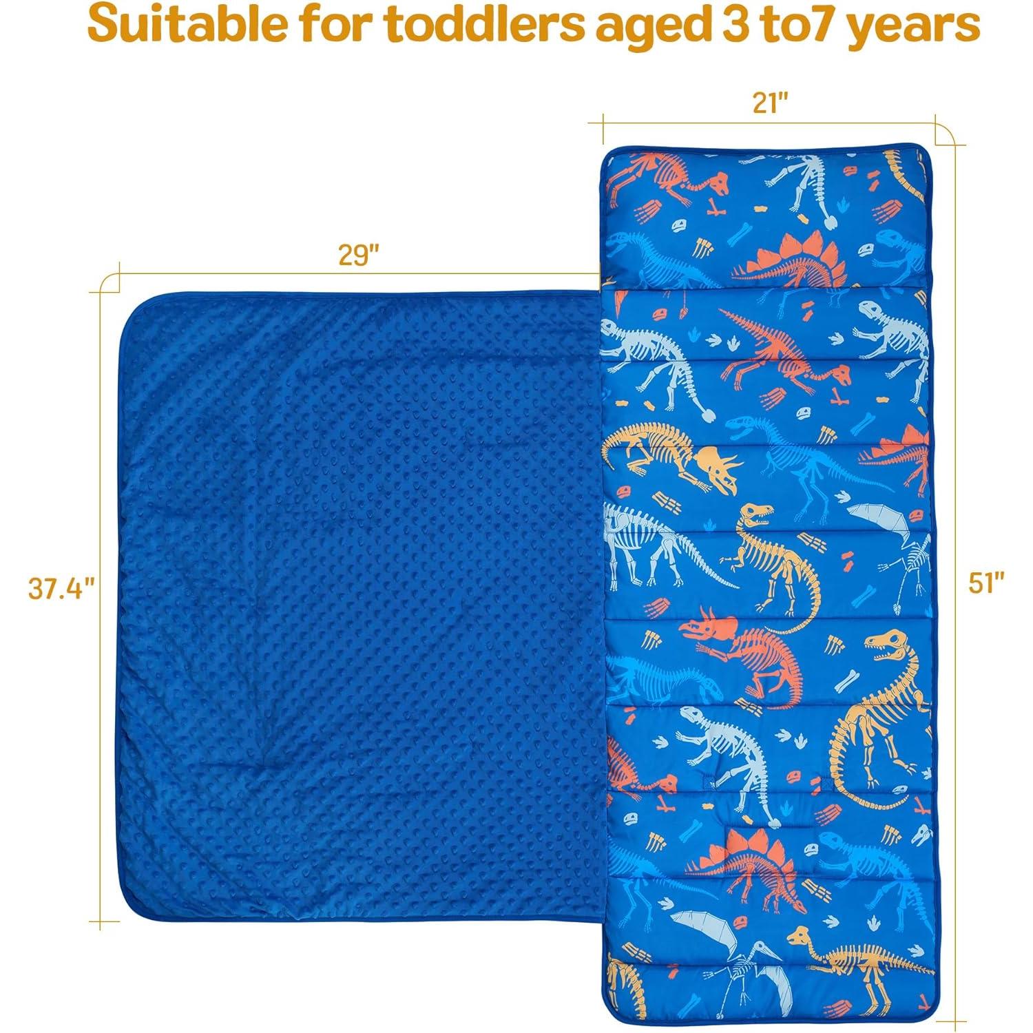 Colchoneta para Siesta Deppon con Almohada y Manta - Dinosaurios