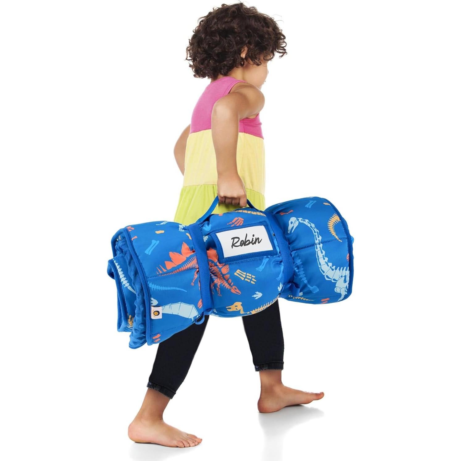 Colchoneta para Siesta Deppon con Almohada y Manta - Dinosaurios