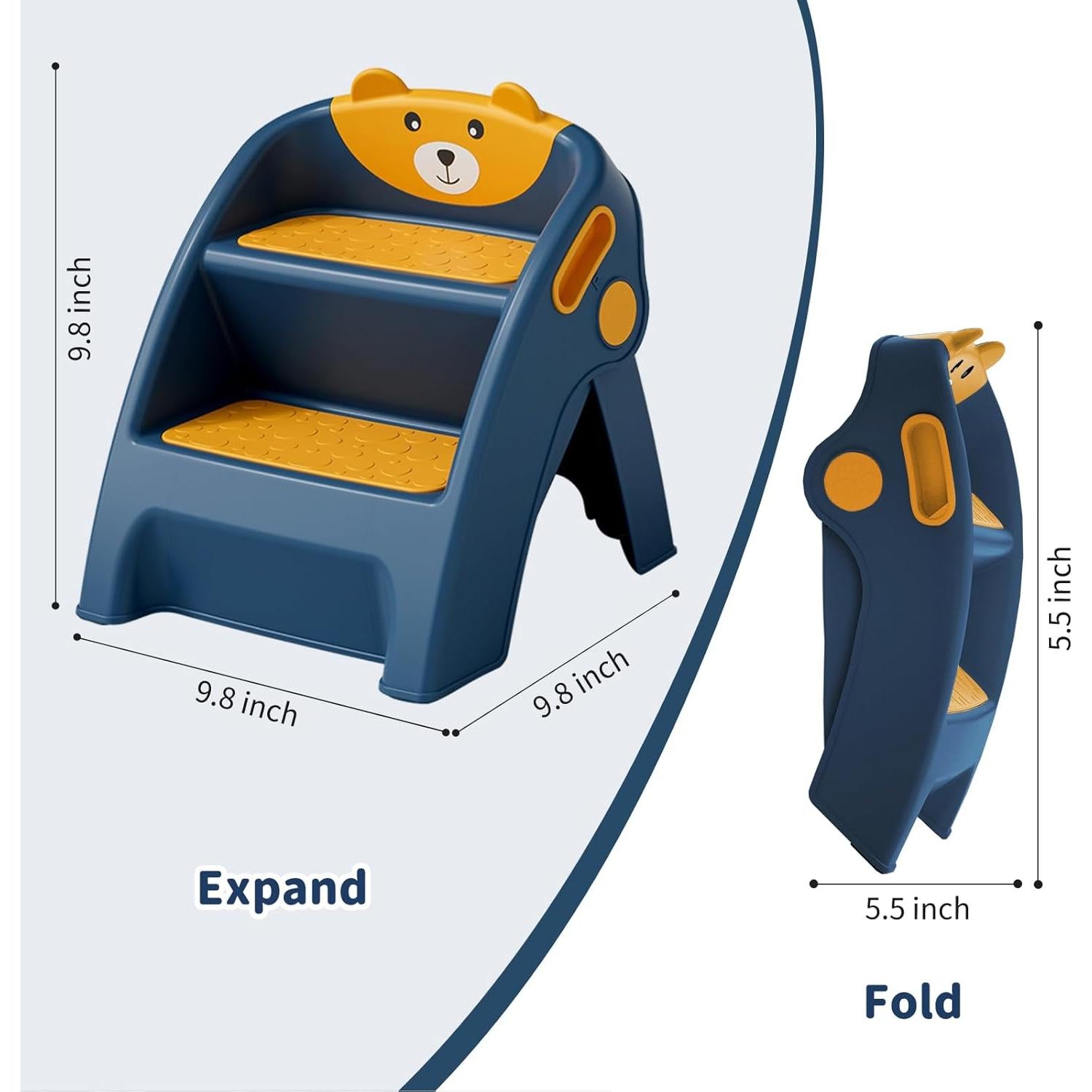 Escalera Plegable para Niños Joyingbaby 2 Pasos Antideslizante