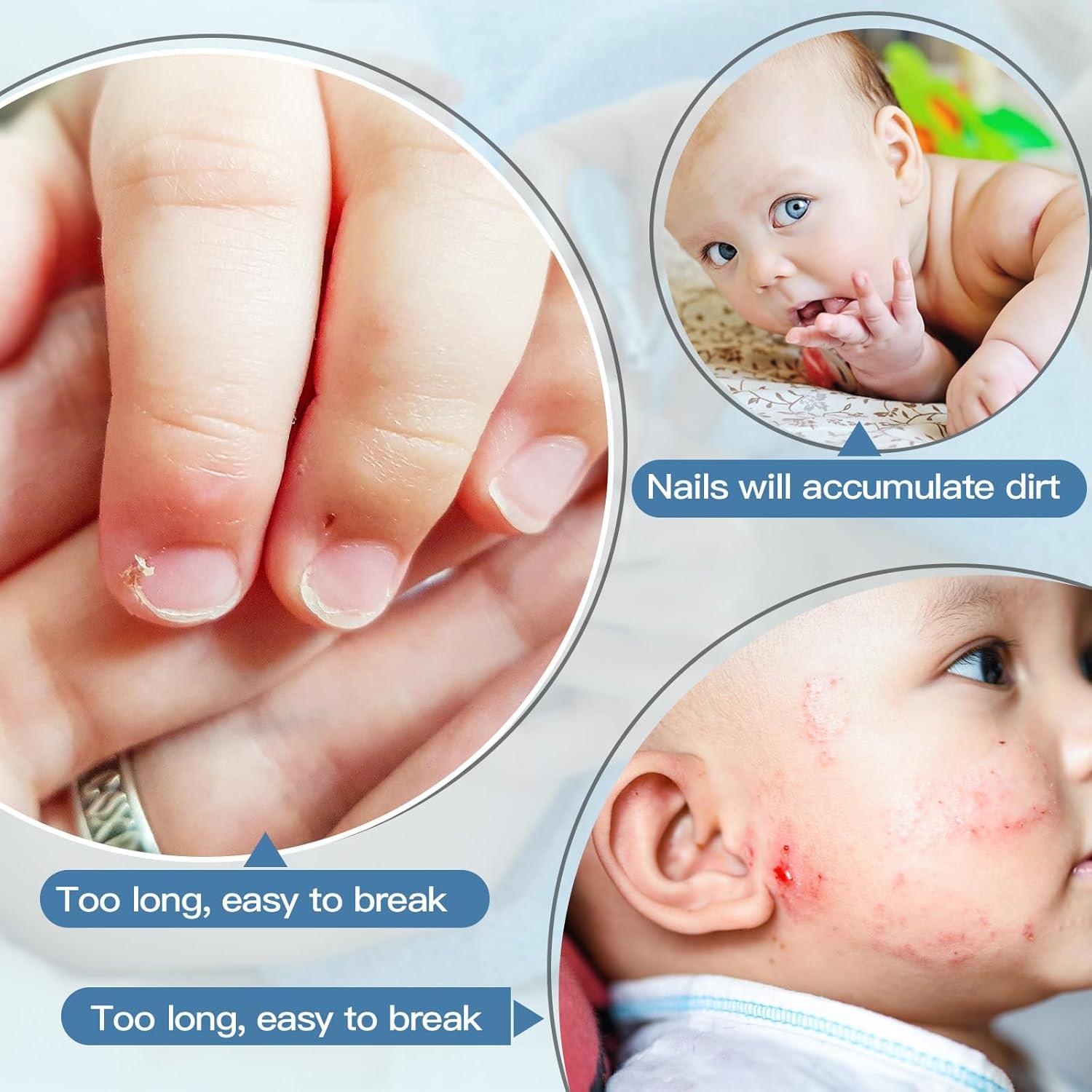 Cortauñas para Bebés Leriton 12 Pcs Azul Acero Inoxidable